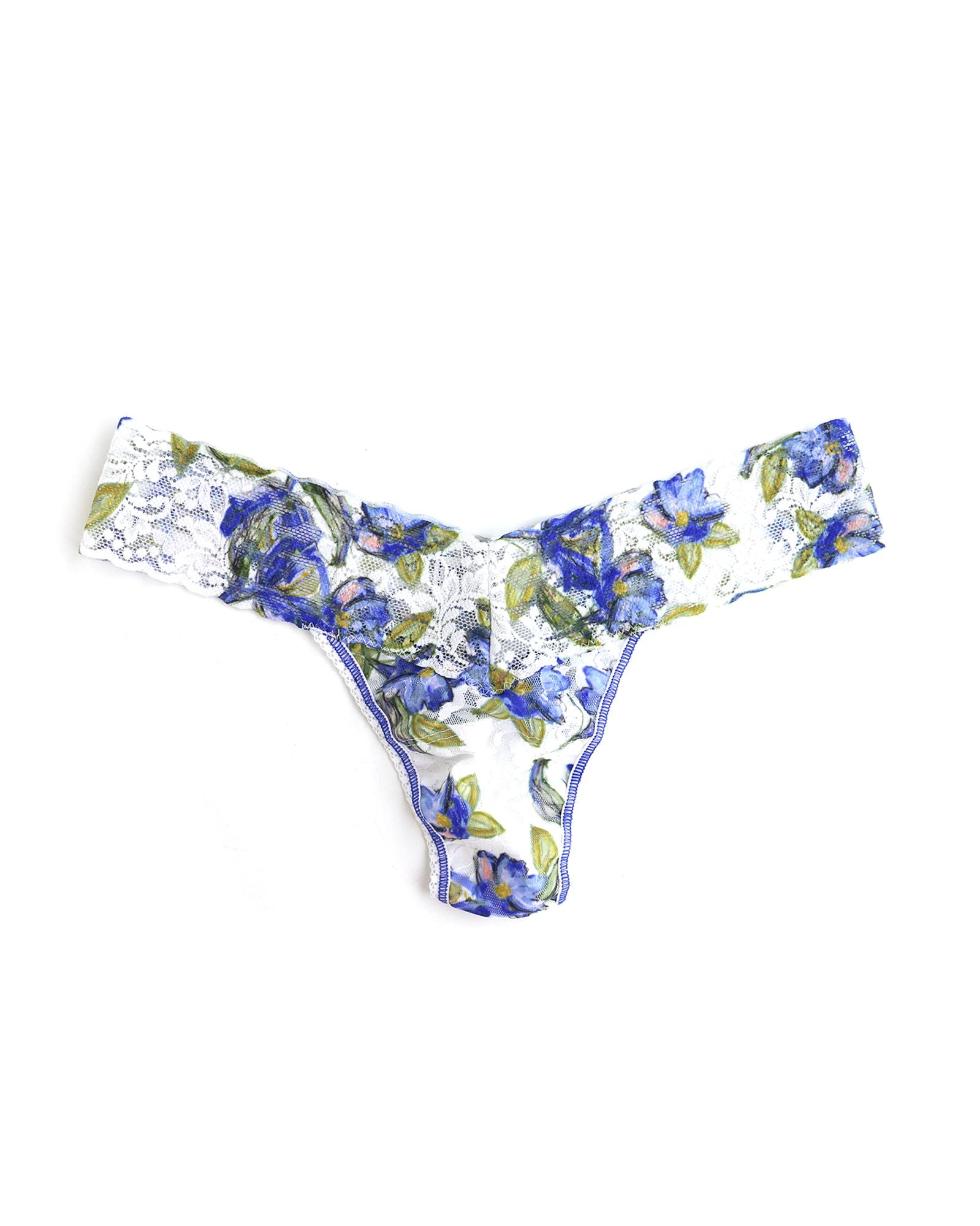 Hanky Panky Bonfleur Original Rise Thong in white