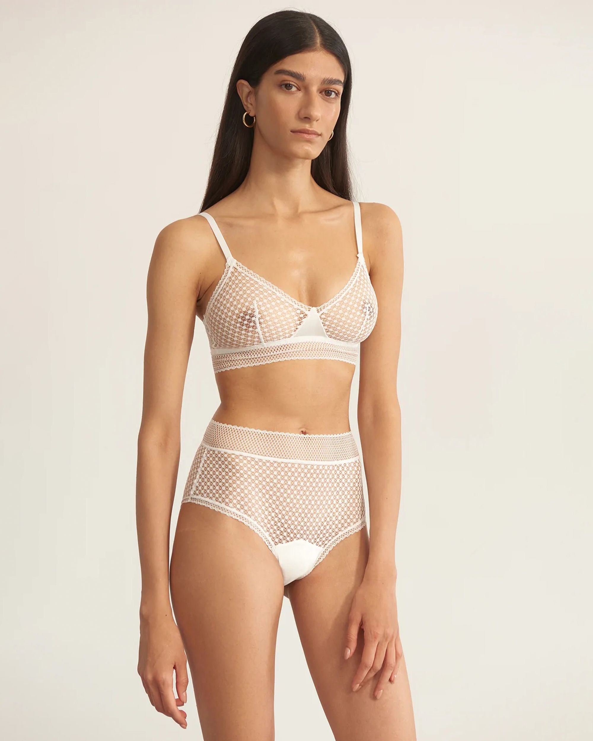 Else Bella Soft Triangle Bra in white