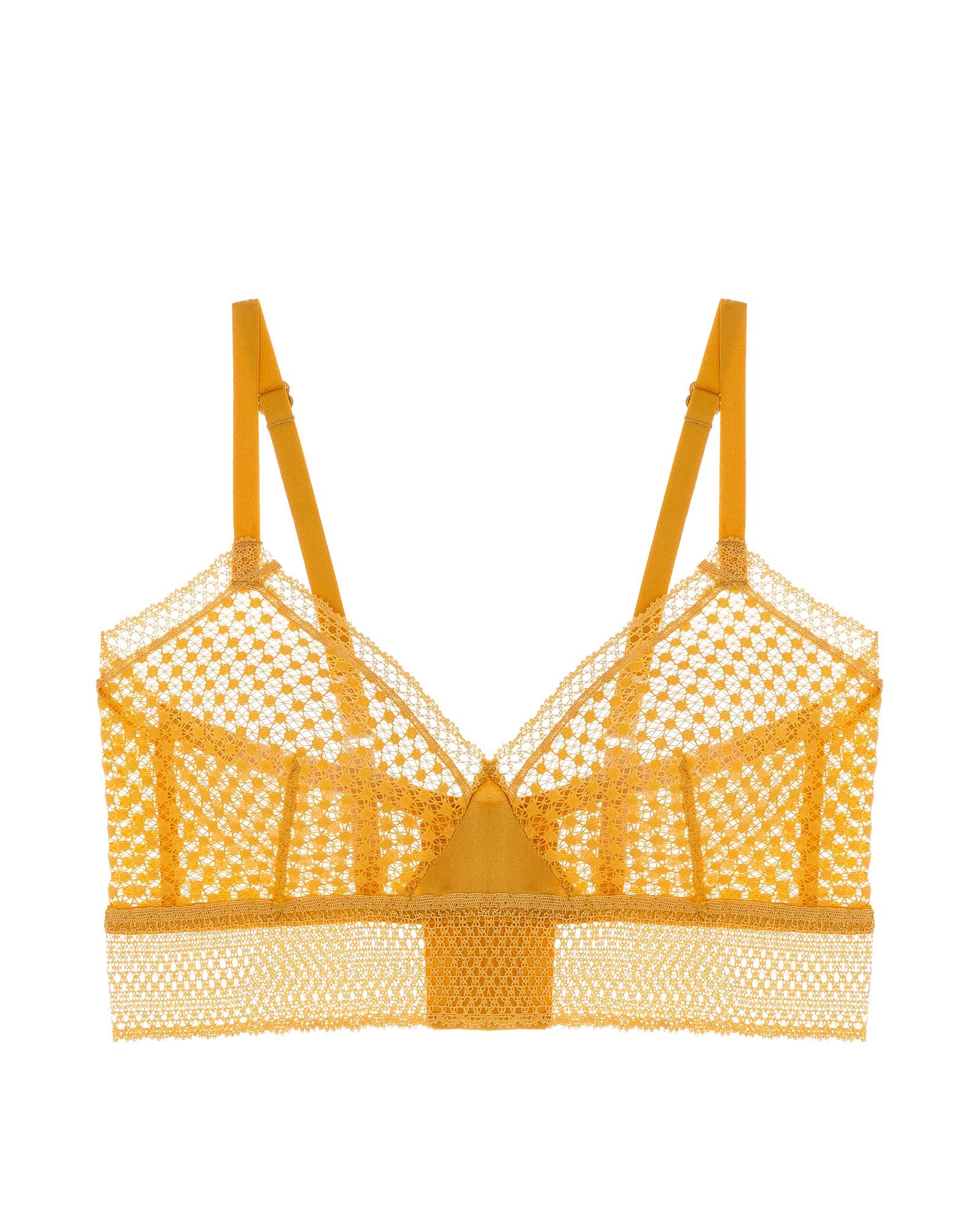 Else Bella Soft Triangle Bra in yellow
