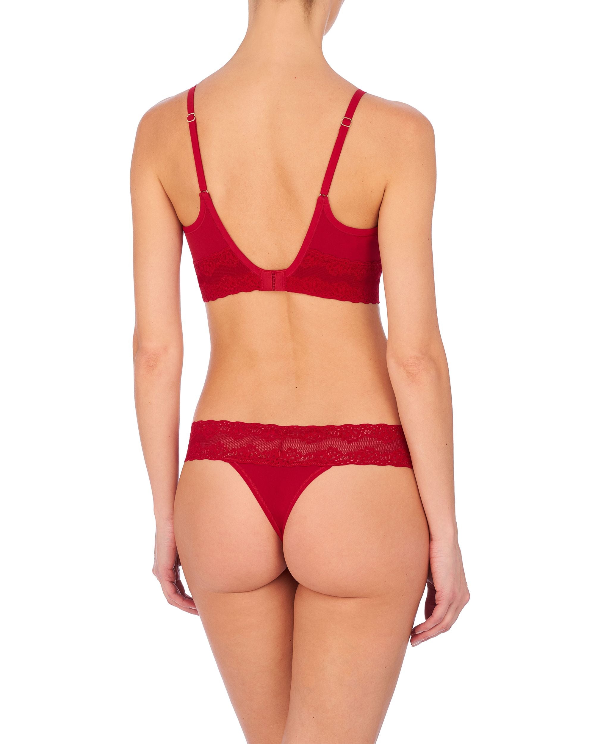 Natori Bliss Perfection Thong in red
