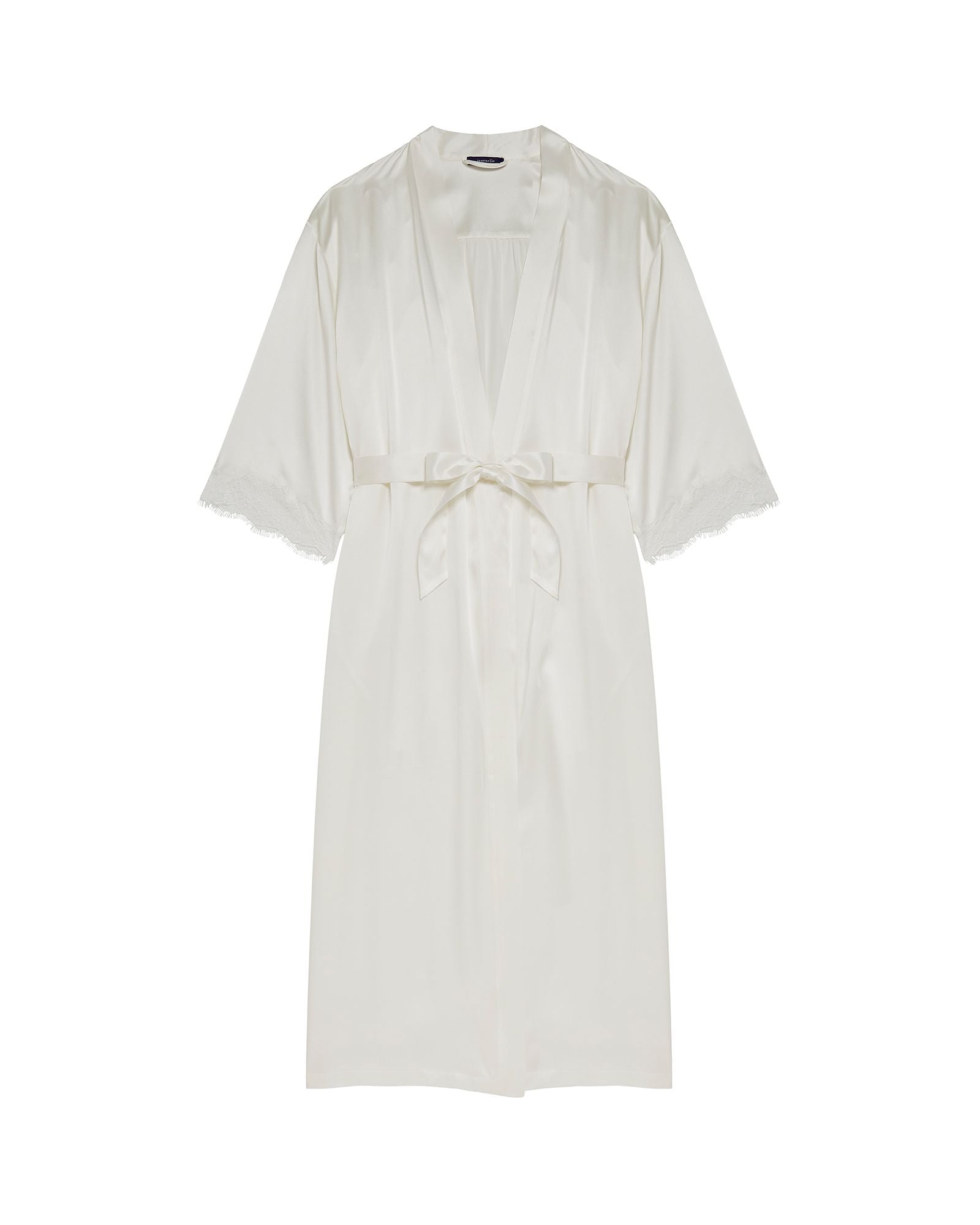 Journelle Charlotte Long Robe in white