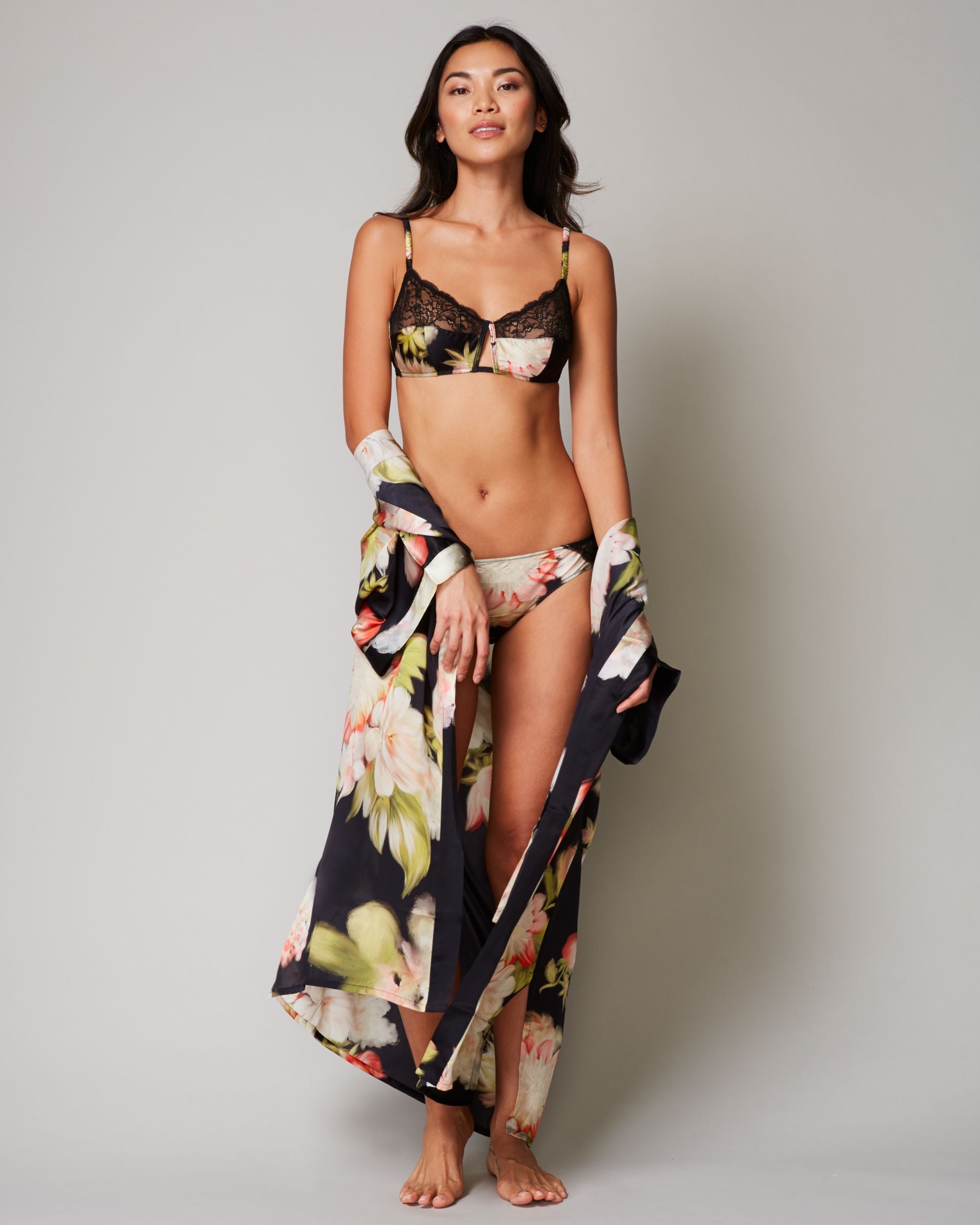 Samantha Chang French Leavers Lace Leia Bra in green