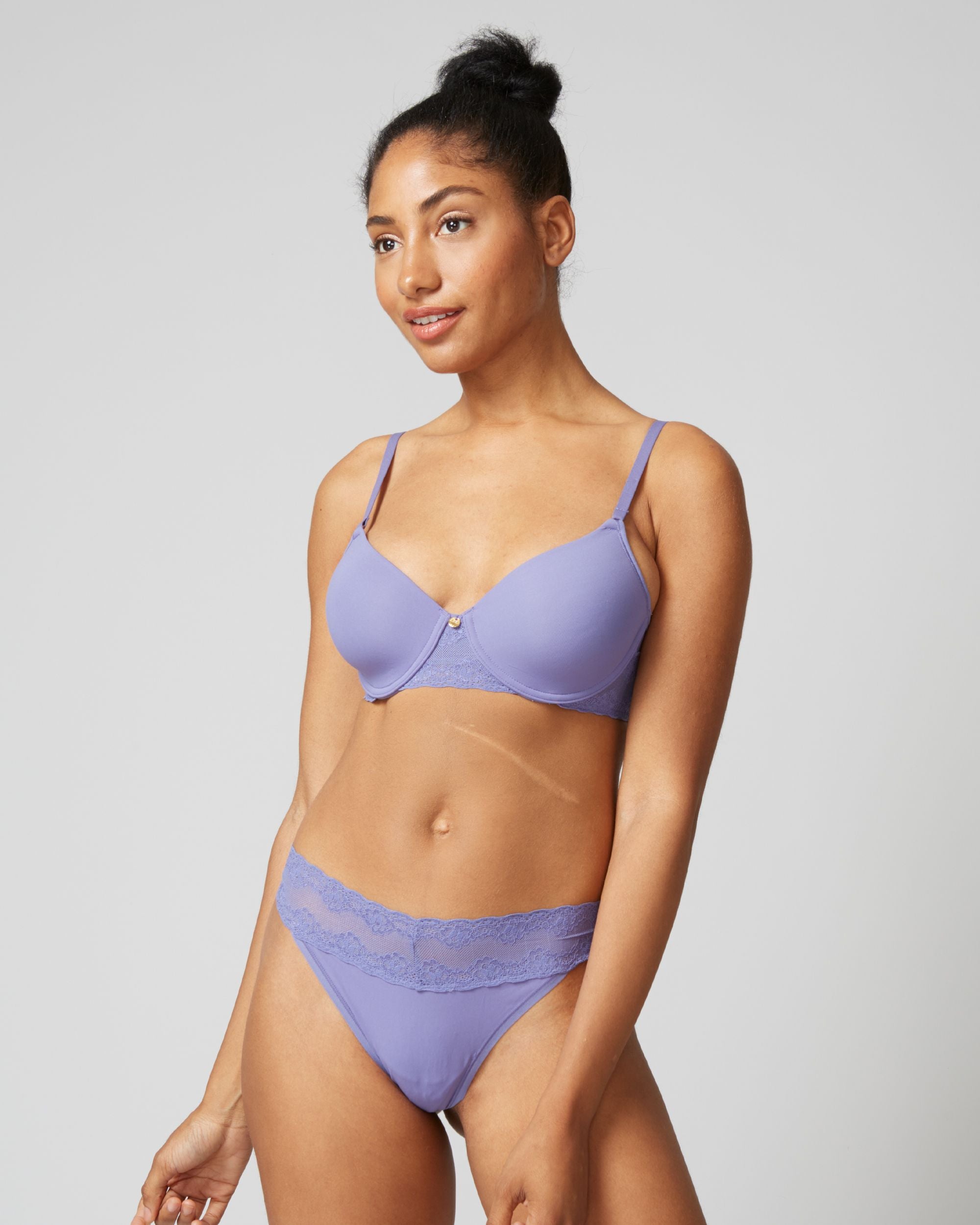 Natori Bliss Perfection Contour Underwire Bra in purple