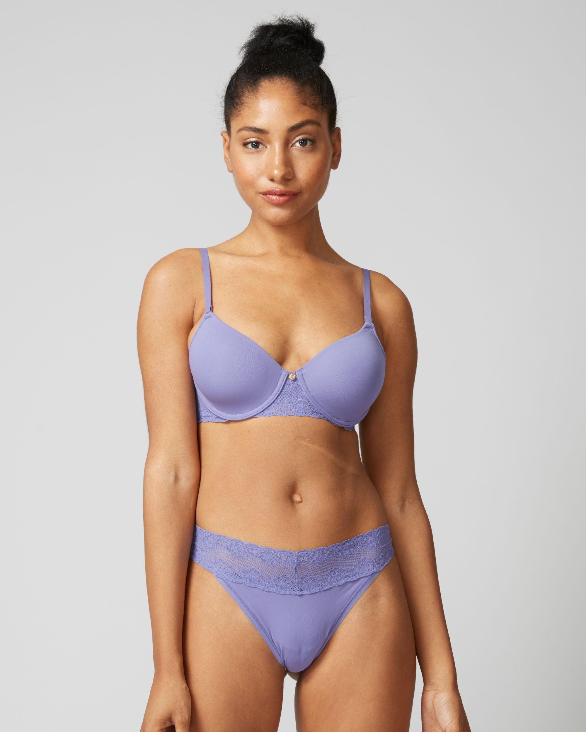 Natori Bliss Perfection Contour Underwire Bra in purple