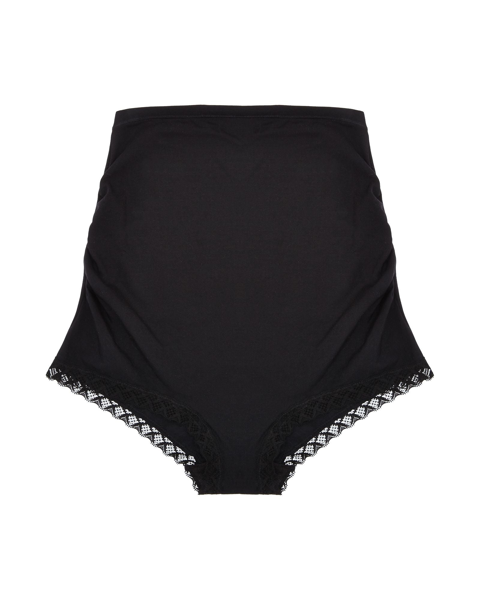 Natori Bliss Cotton Maternity Boyshort in black