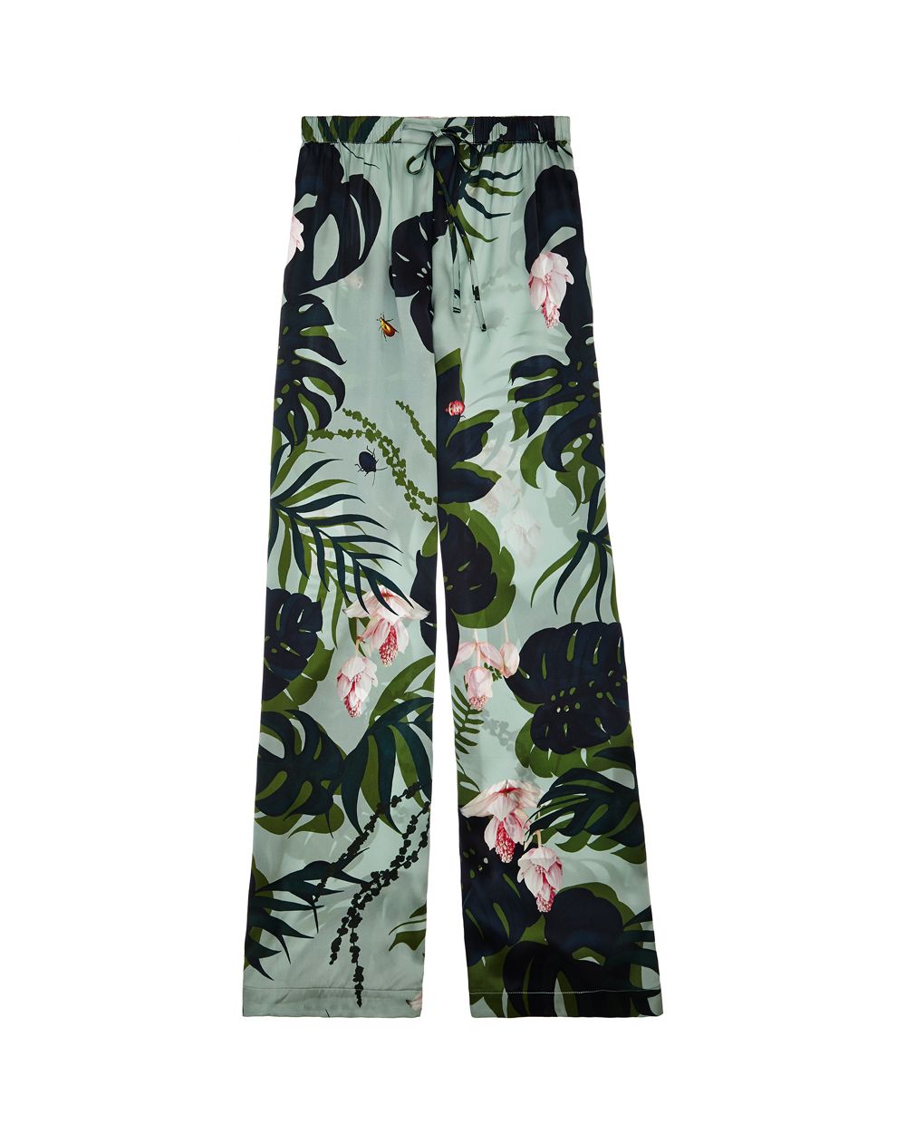 Violet & Wren Botanist Pyjama Trouser in green