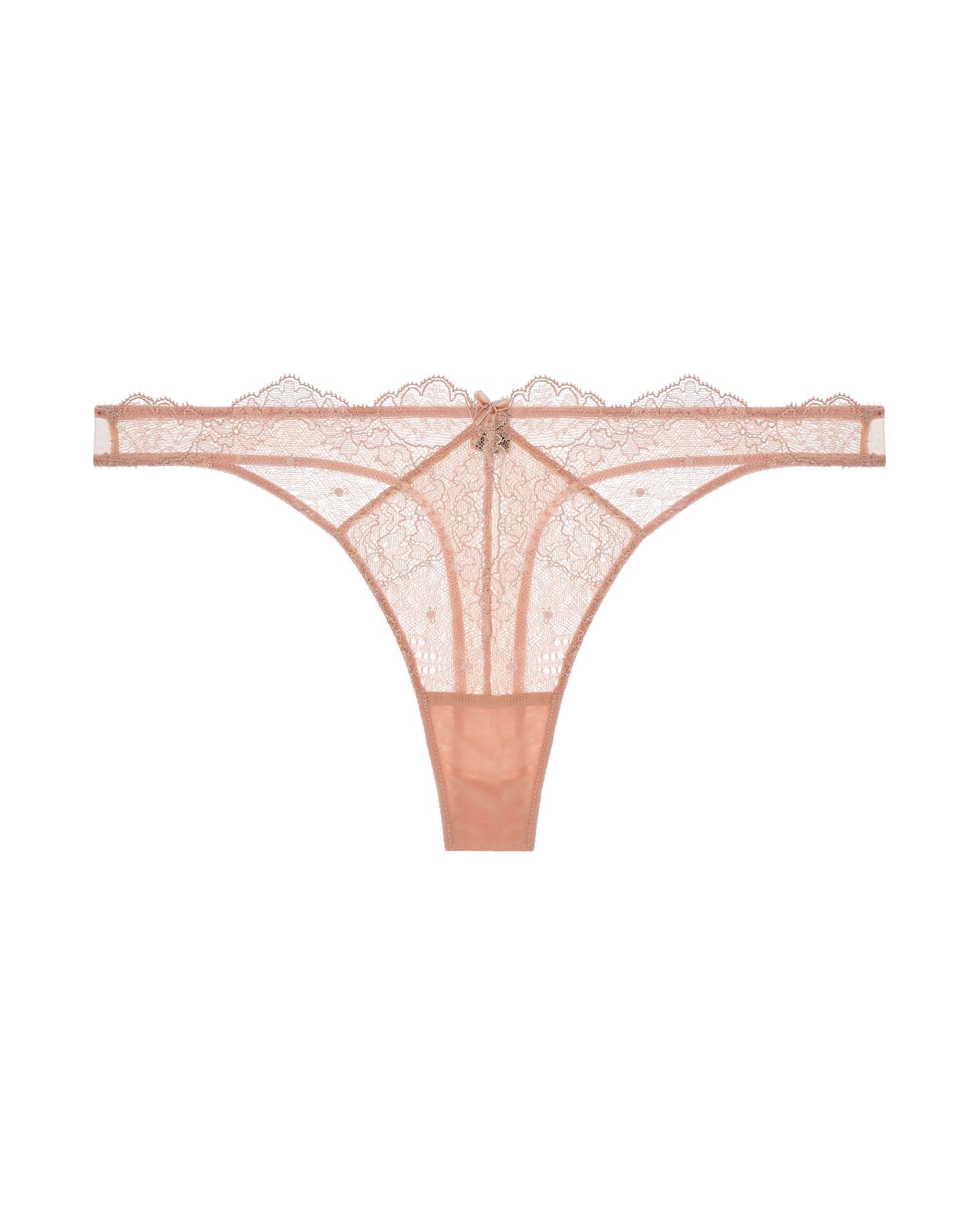 Dita Von Teese Lurex Lace G-String in pink