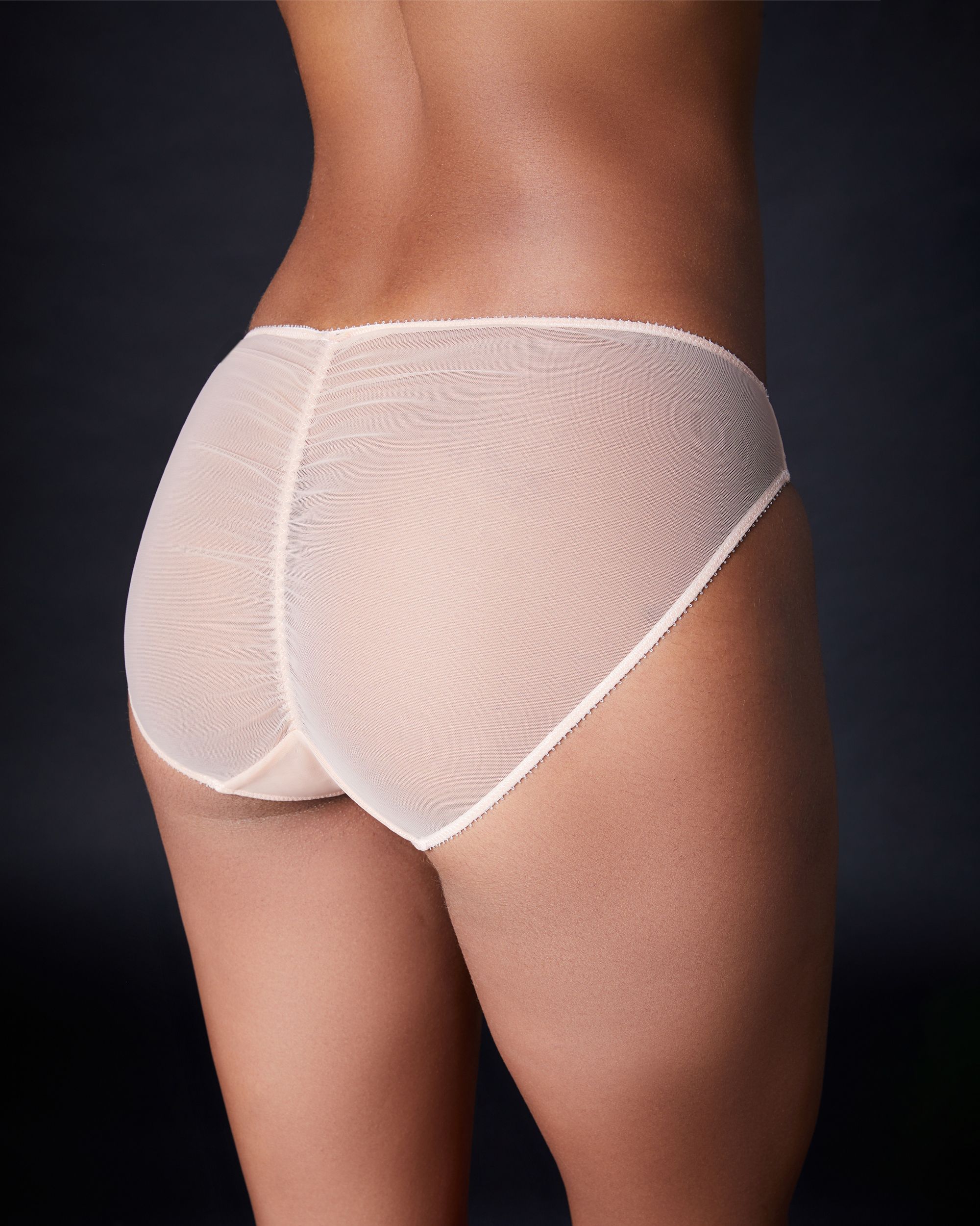 Dita Von Teese Lurex Lace Bikini in pink