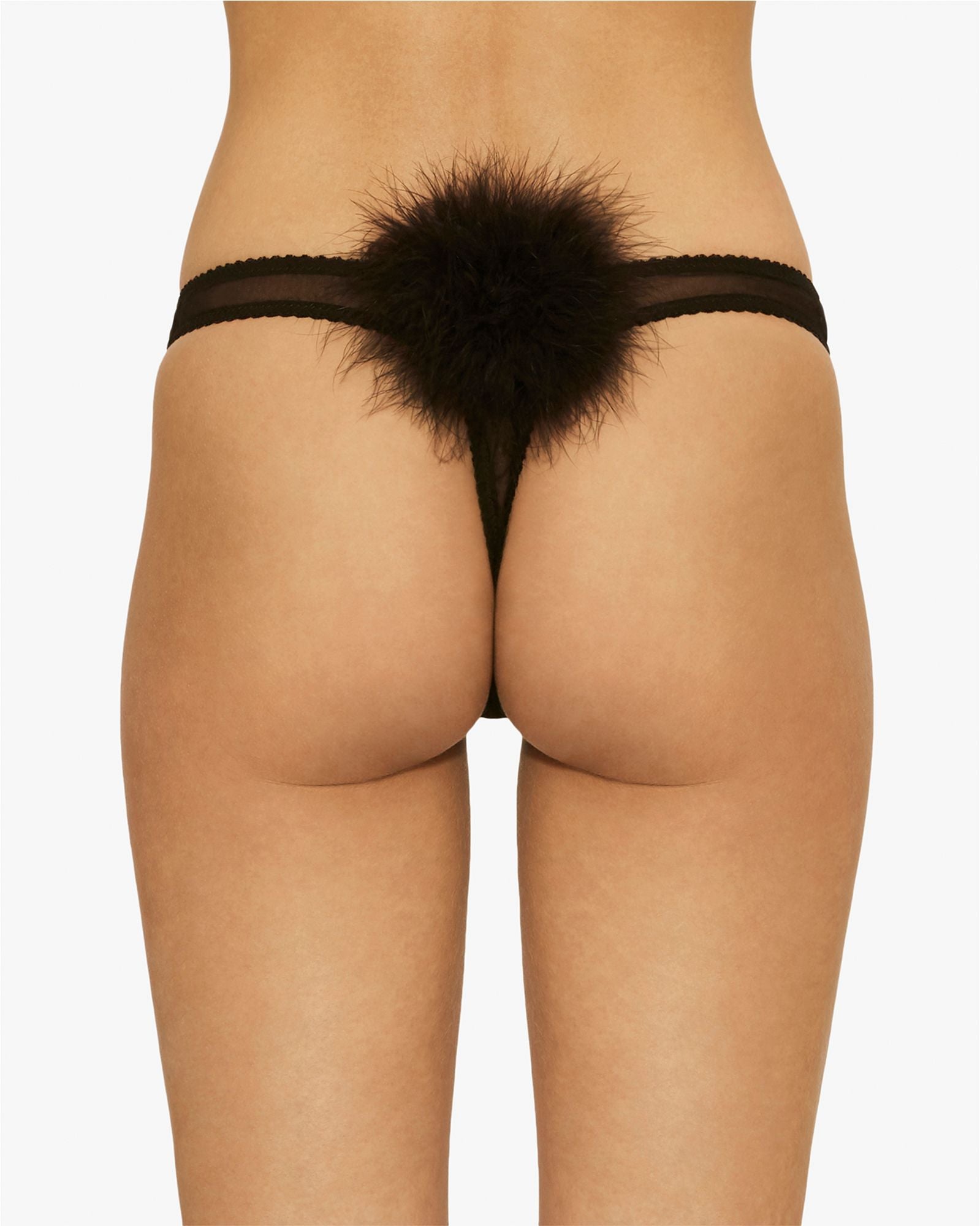 Gilda & Pearl Diana Chiffon Thong in black