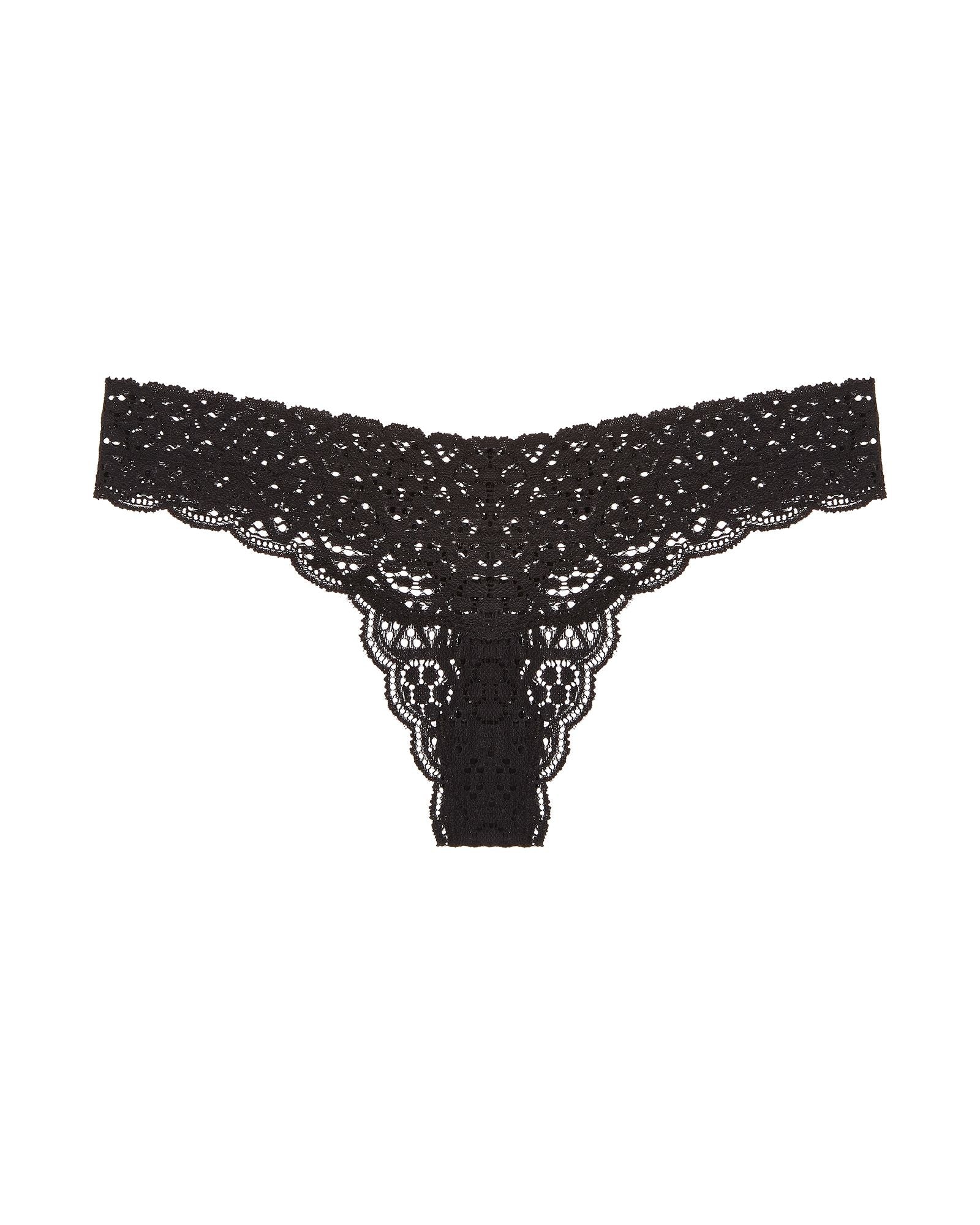 Eberjey Kaia Seamless Thong in black
