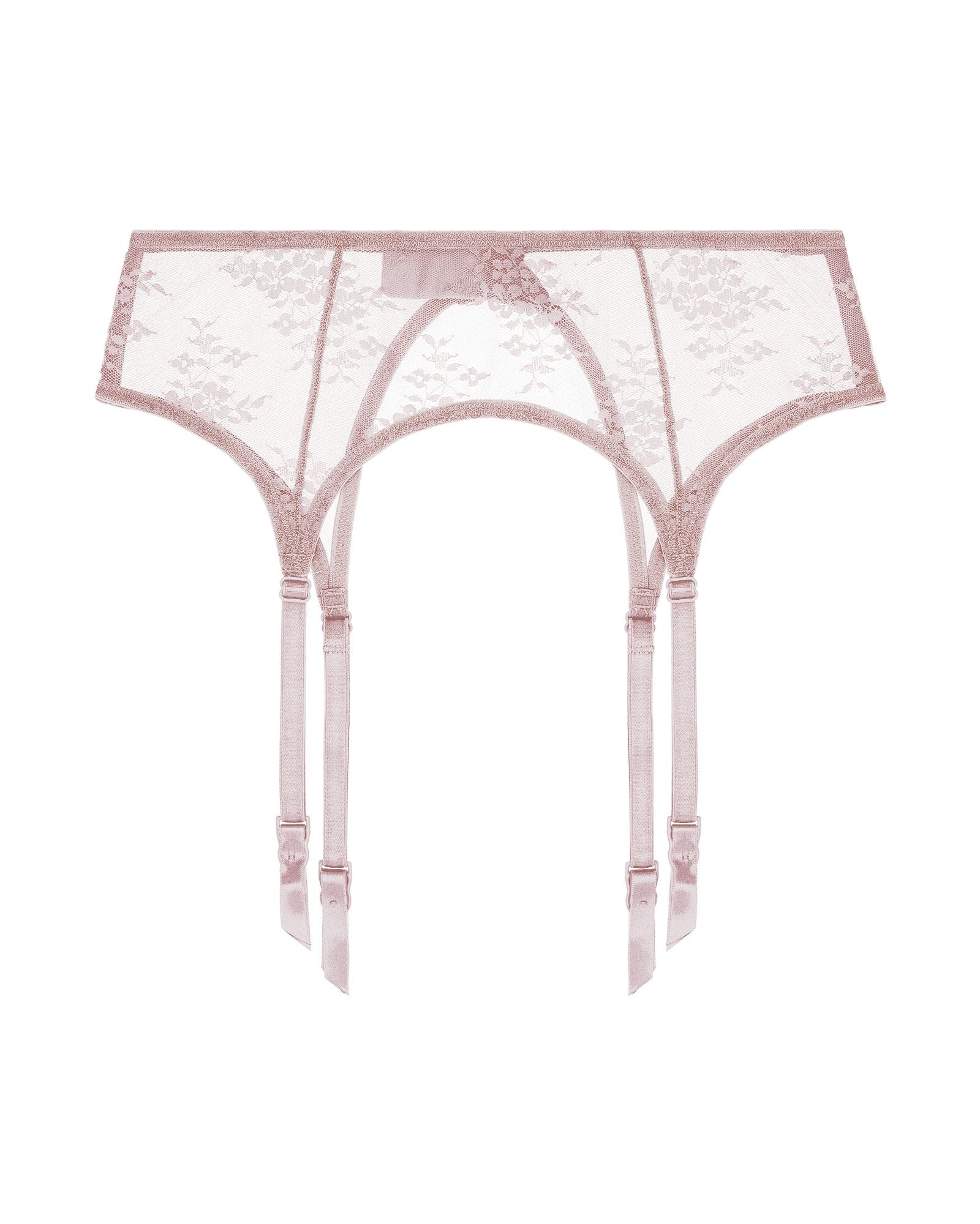 Romy Suspender Belt In Pink Romy Suspender Belt In Pink