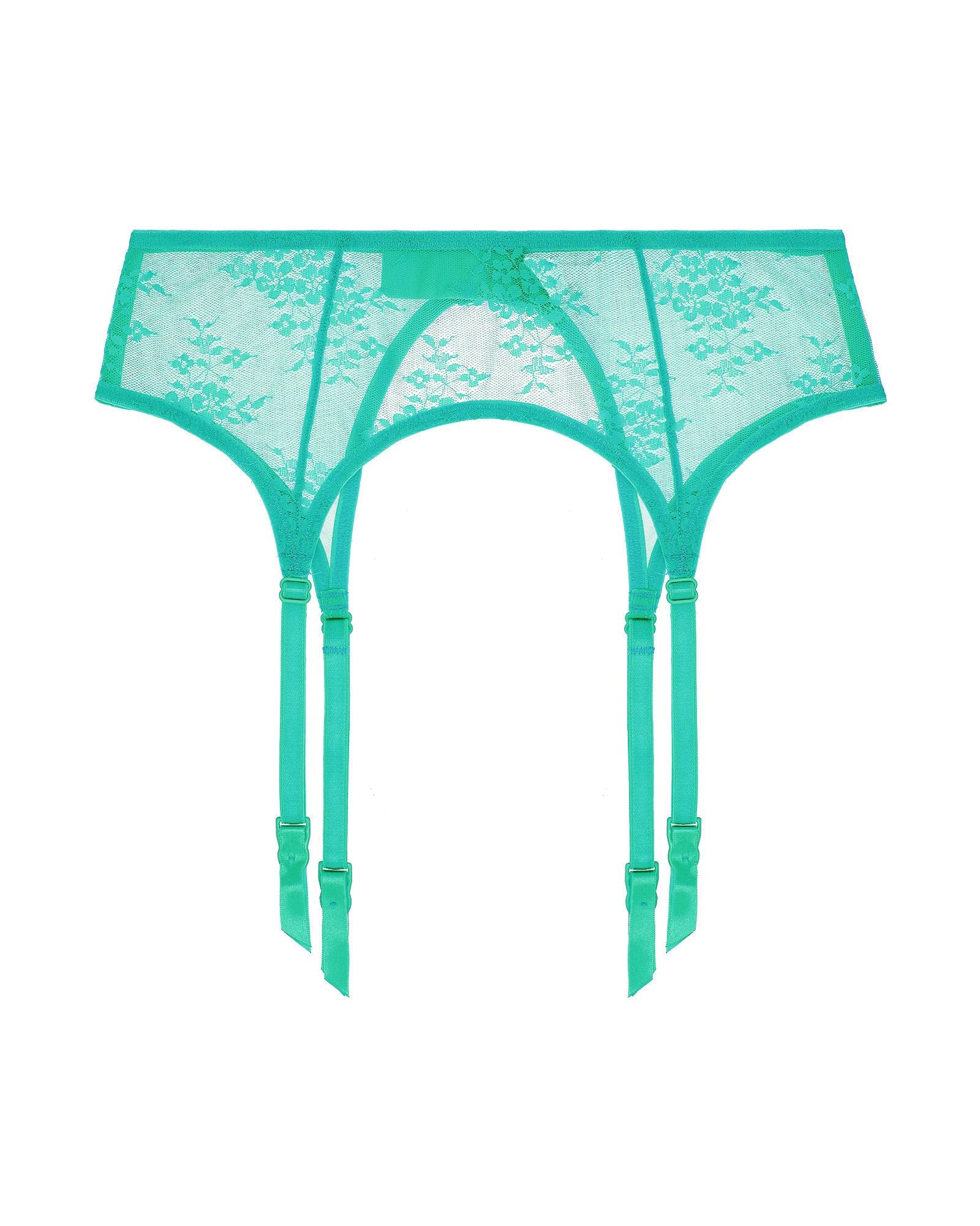 Journelle Romy Suspender Belt in green