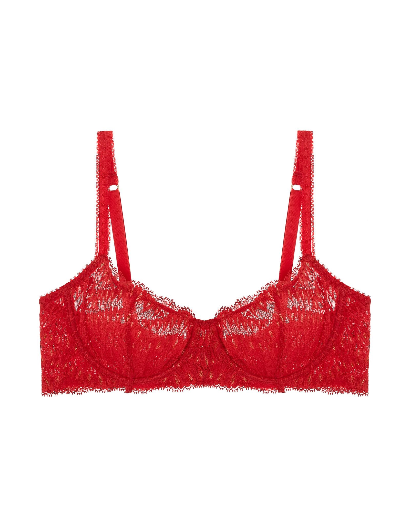 Journelle Loulou Balconette Bra in red