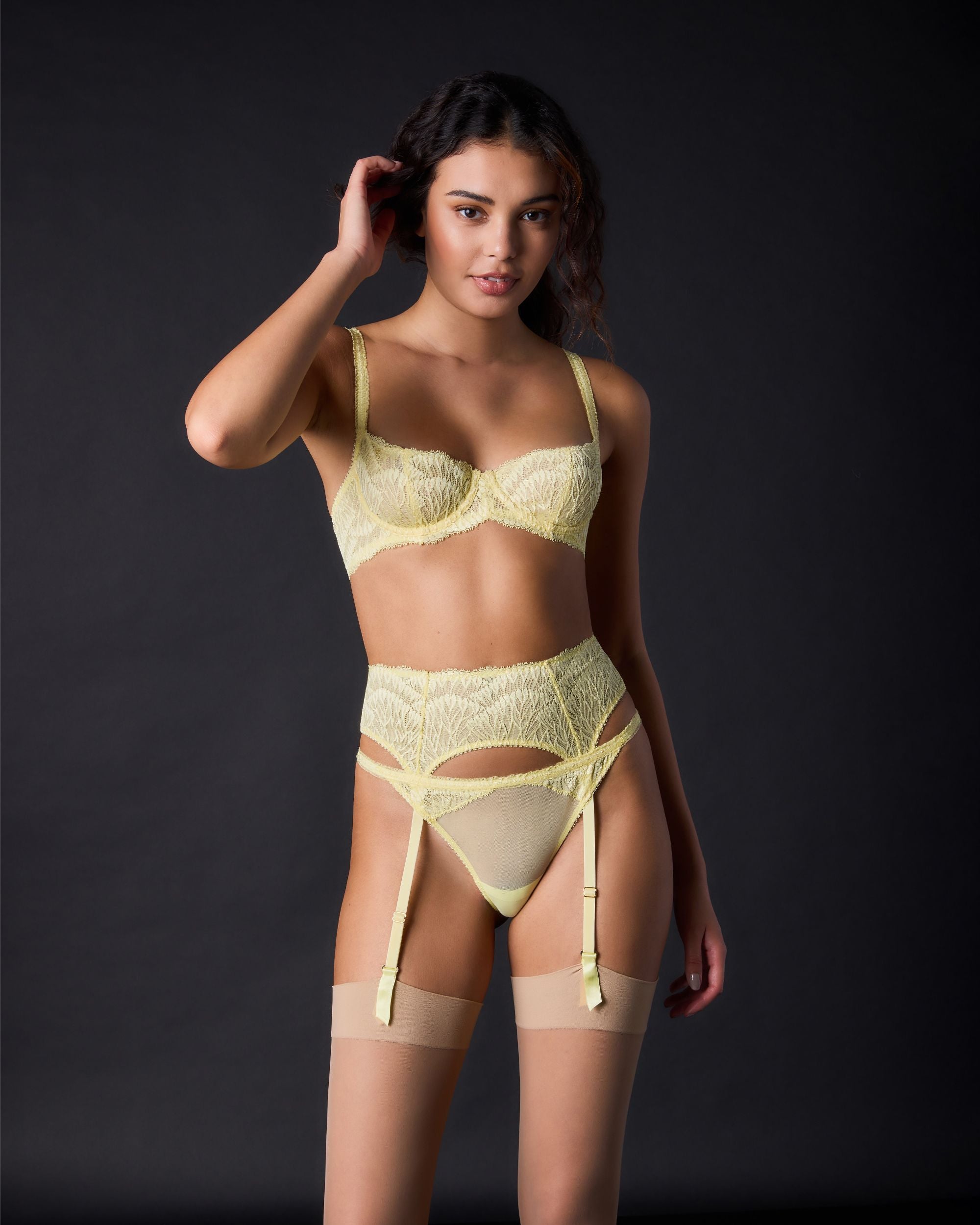 Journelle Loulou Balconette Bra in yellow