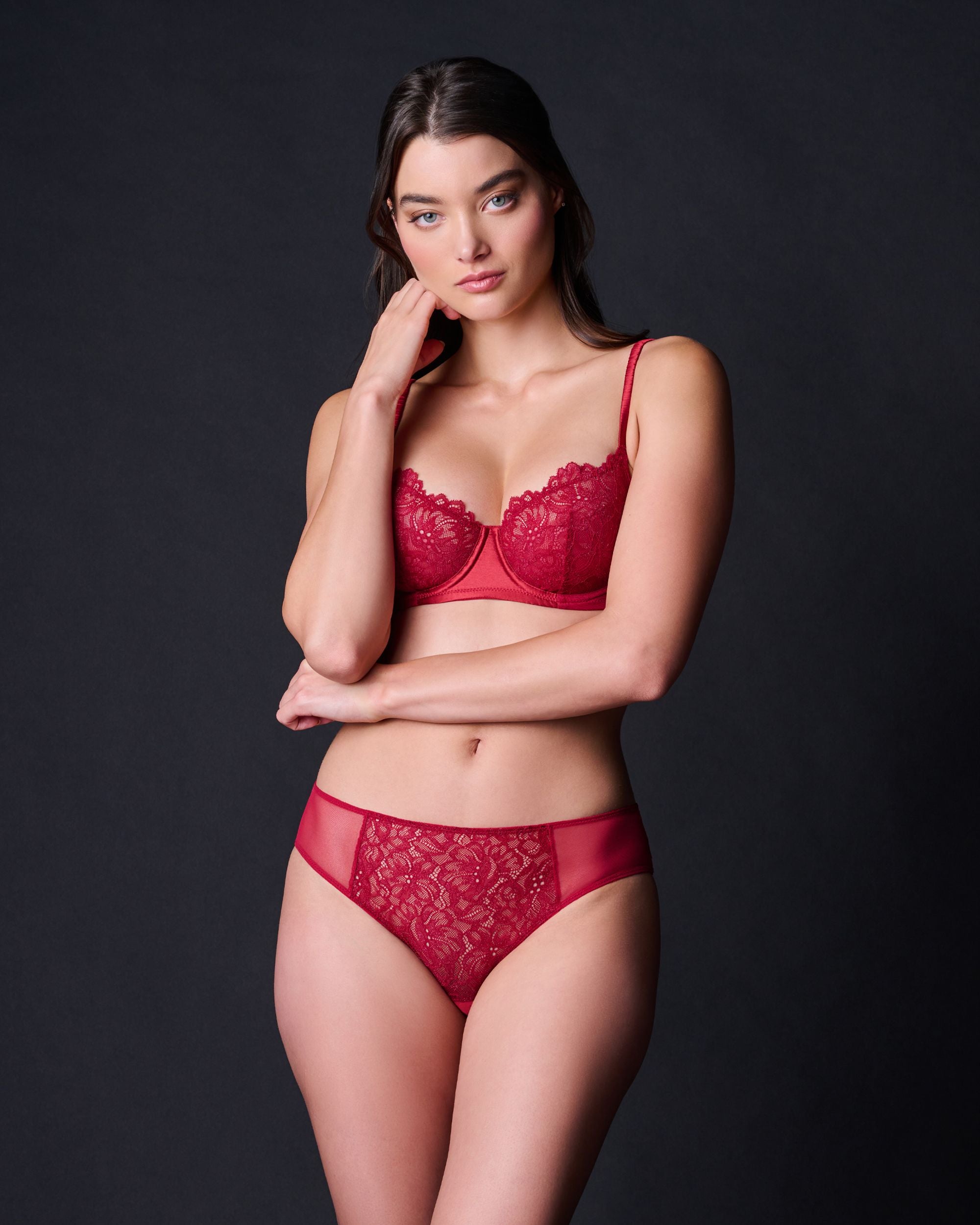 Journelle Lexi Demi Bra in red