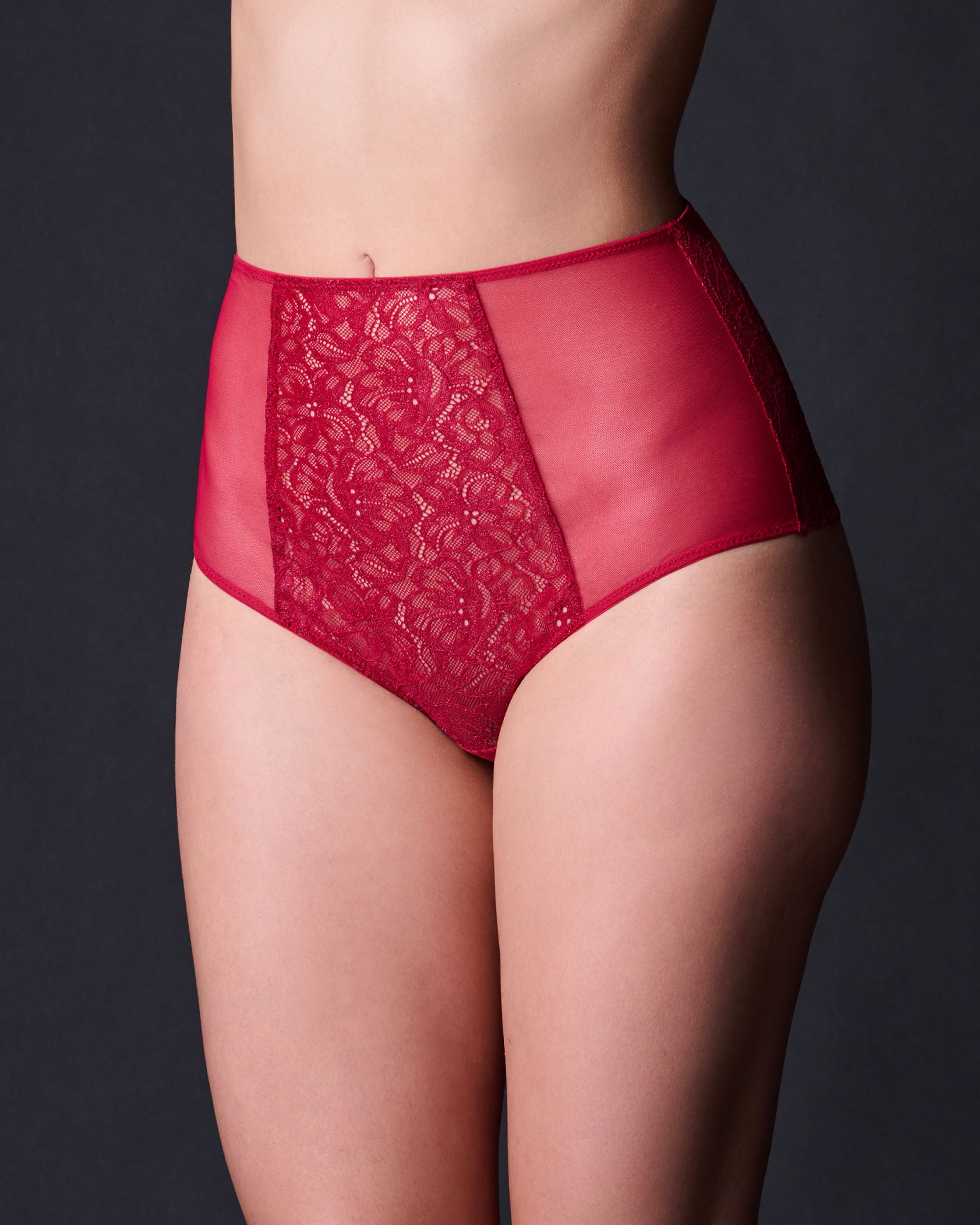 Journelle Lexi High Waist Bikini in red