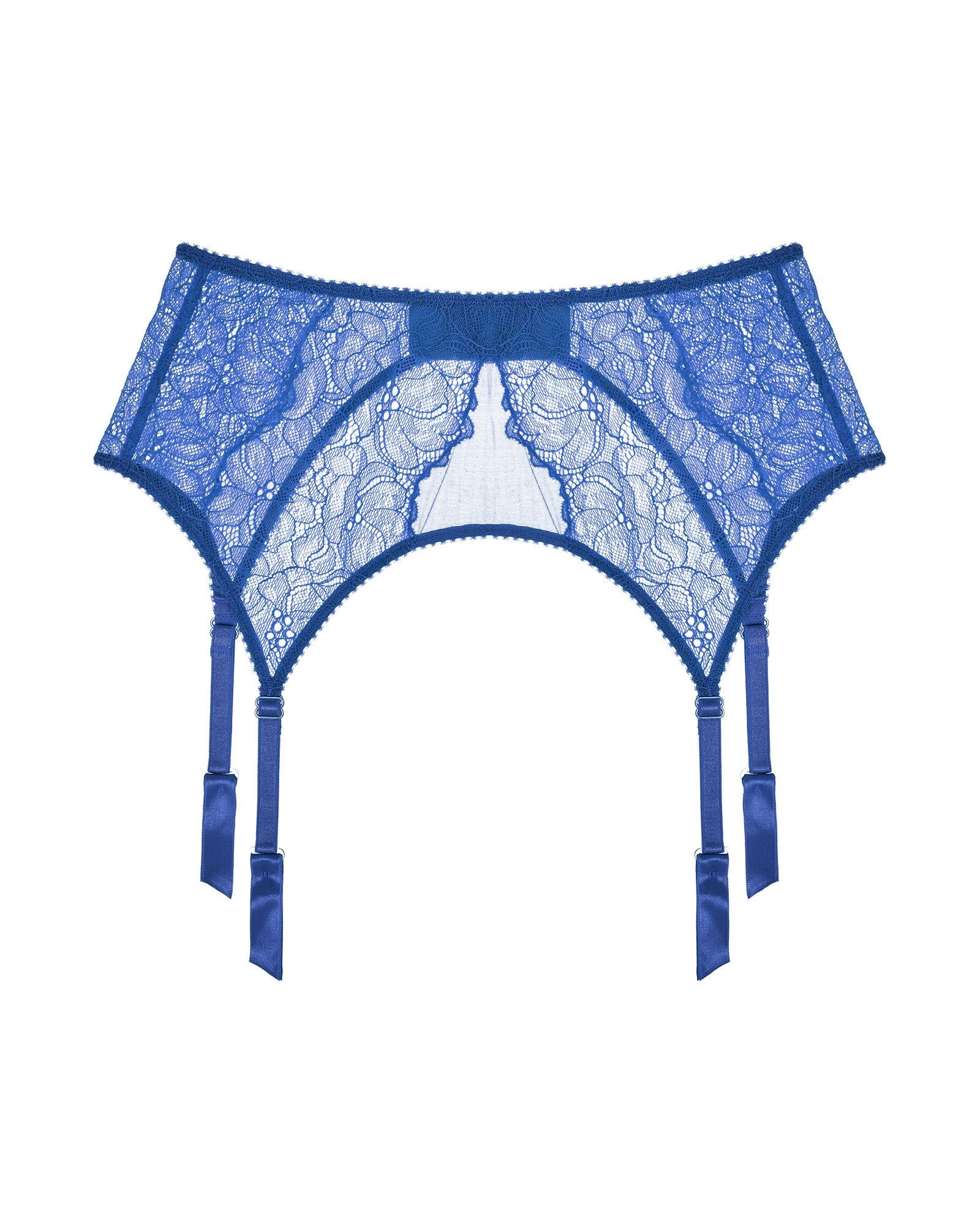 Journelle Lexi Suspender Belt in blue