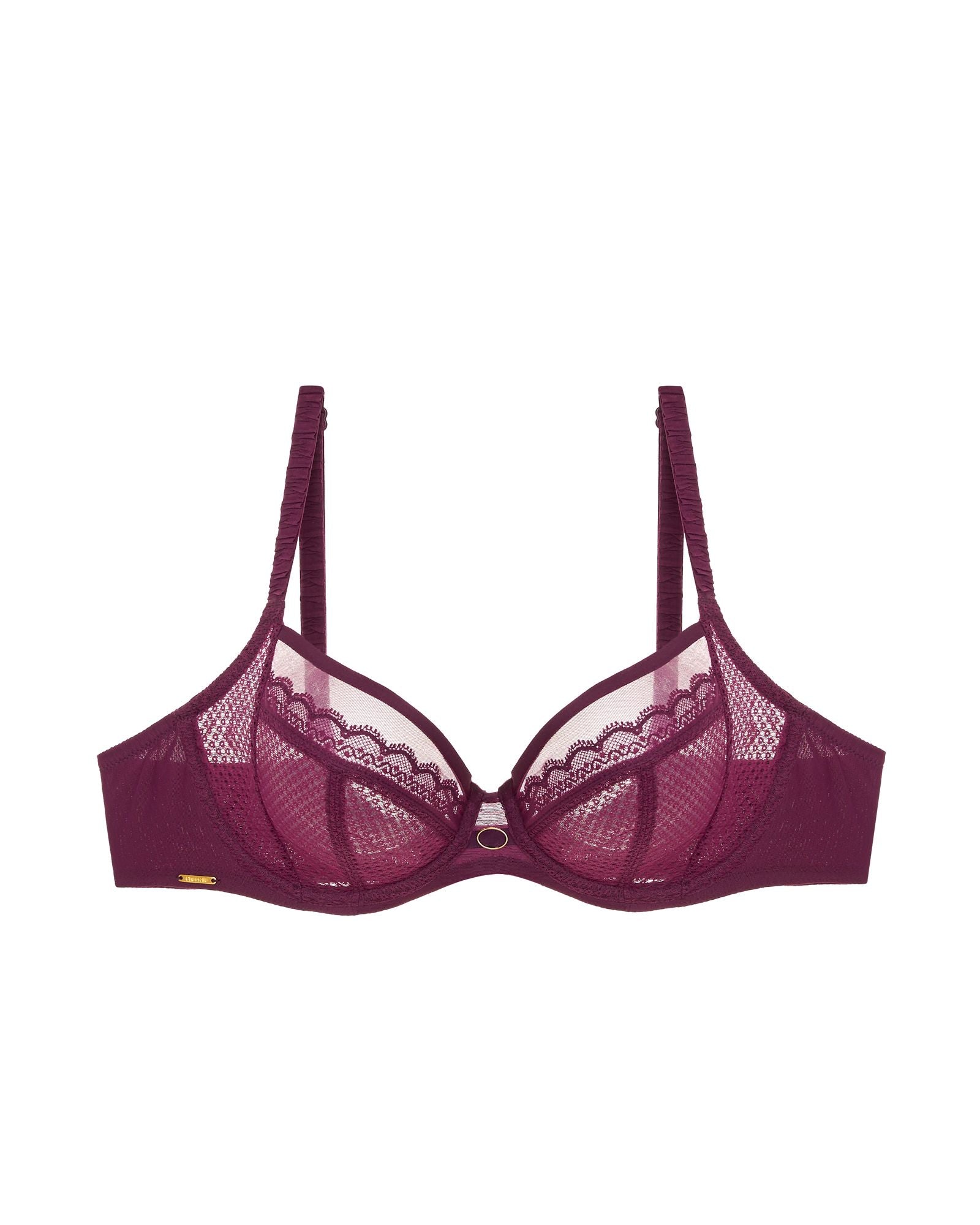 Chantelle Parisian Allure Unlined Plunge Bra in purple
