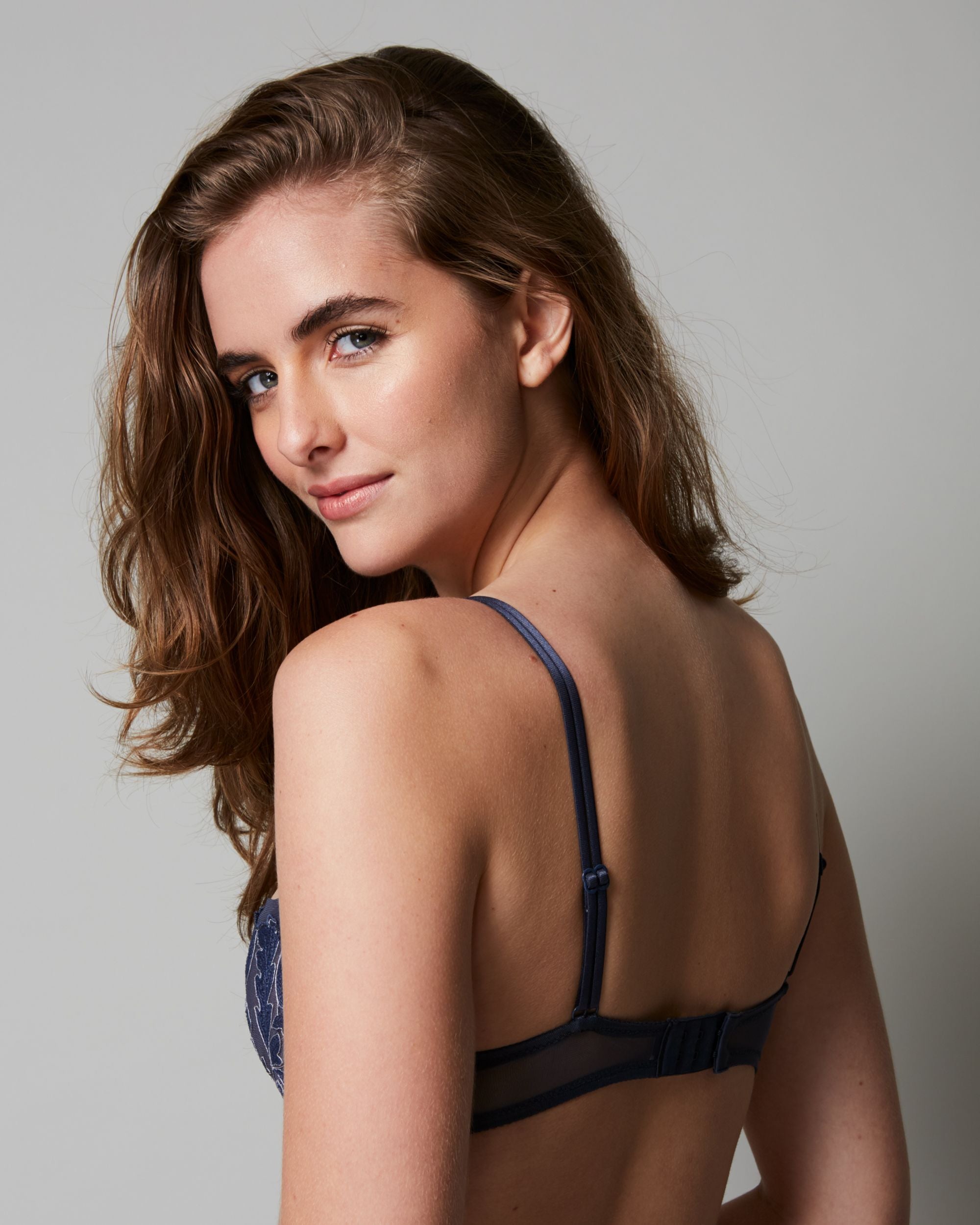 Chantelle Garnier Lace Unlined Demi Bra in blue
