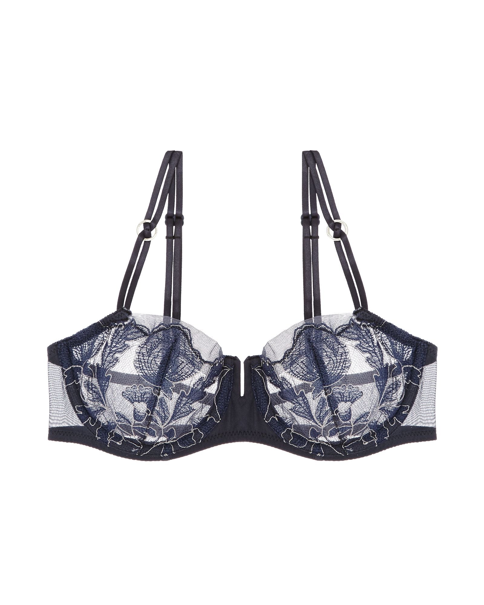 Chantelle Garnier Lace Unlined Demi Bra in blue