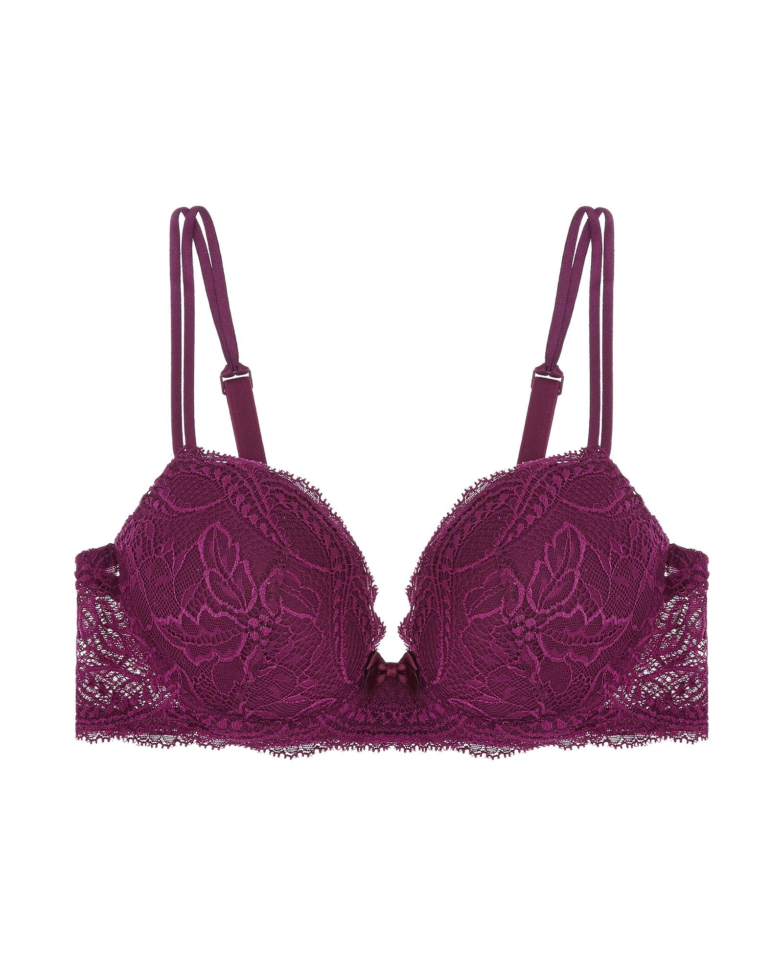 Simone Perele Eden Push-Up Lace Bra in purple