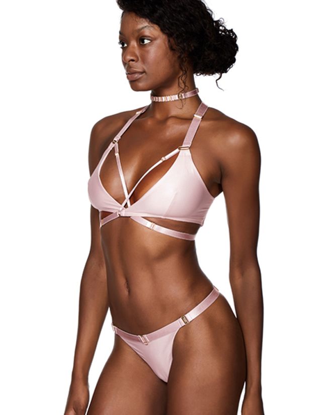 Bordelle Allegra Soft Wrap Bra in pink