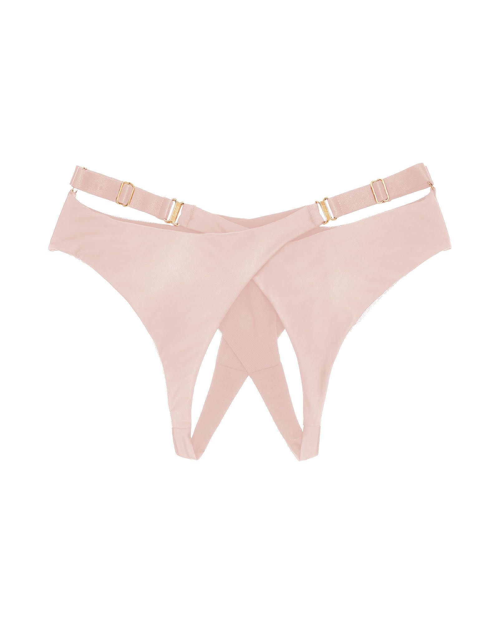 Bordelle Allegra Ouvert Wrap Brief in pink