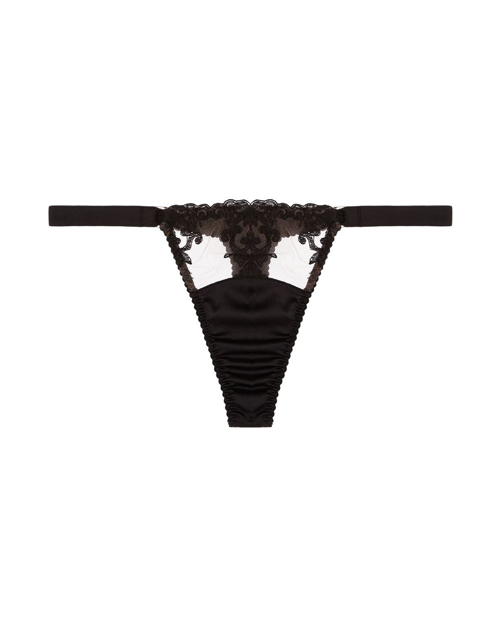Fleur of England Onyx Thong in black