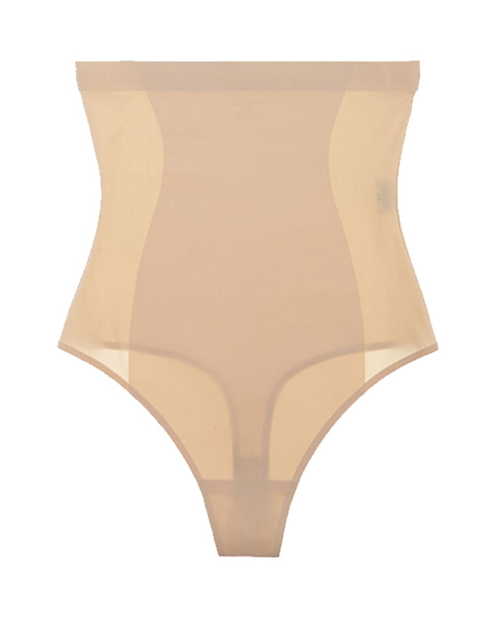 Yummie by Heather Thomson Hidden Curves High Waist Thong in beige