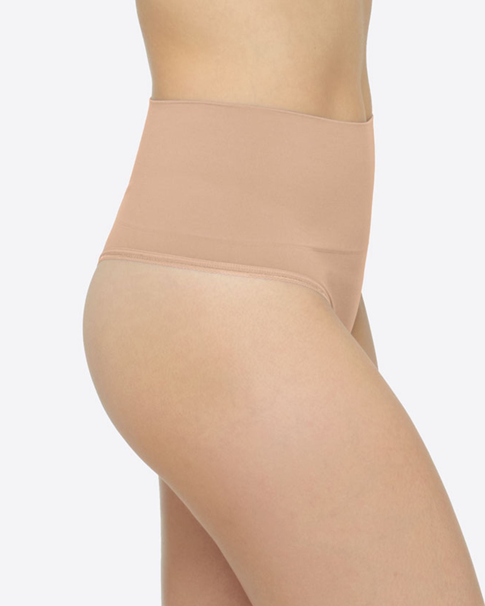 Yummie by Heather Thomson Ultra Light Seamless Thong in beige
