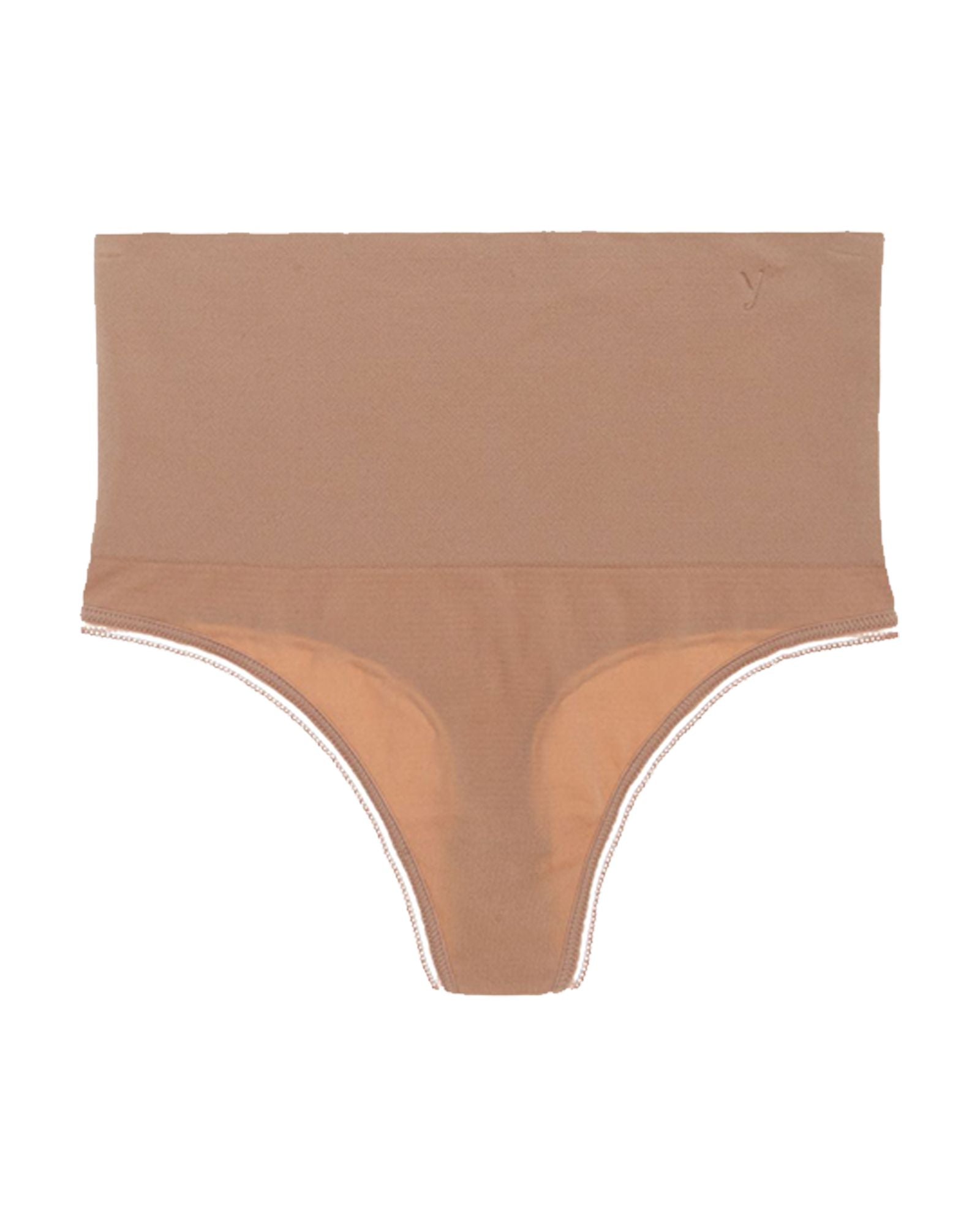 Yummie by Heather Thomson Ultra Light Seamless Thong in beige