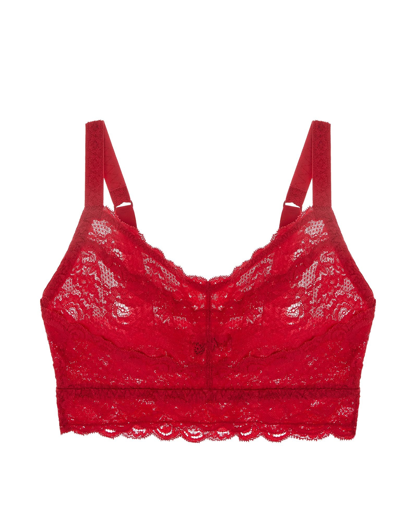 Cosabella Never Say Never Curvy Sweetie Bralette in red