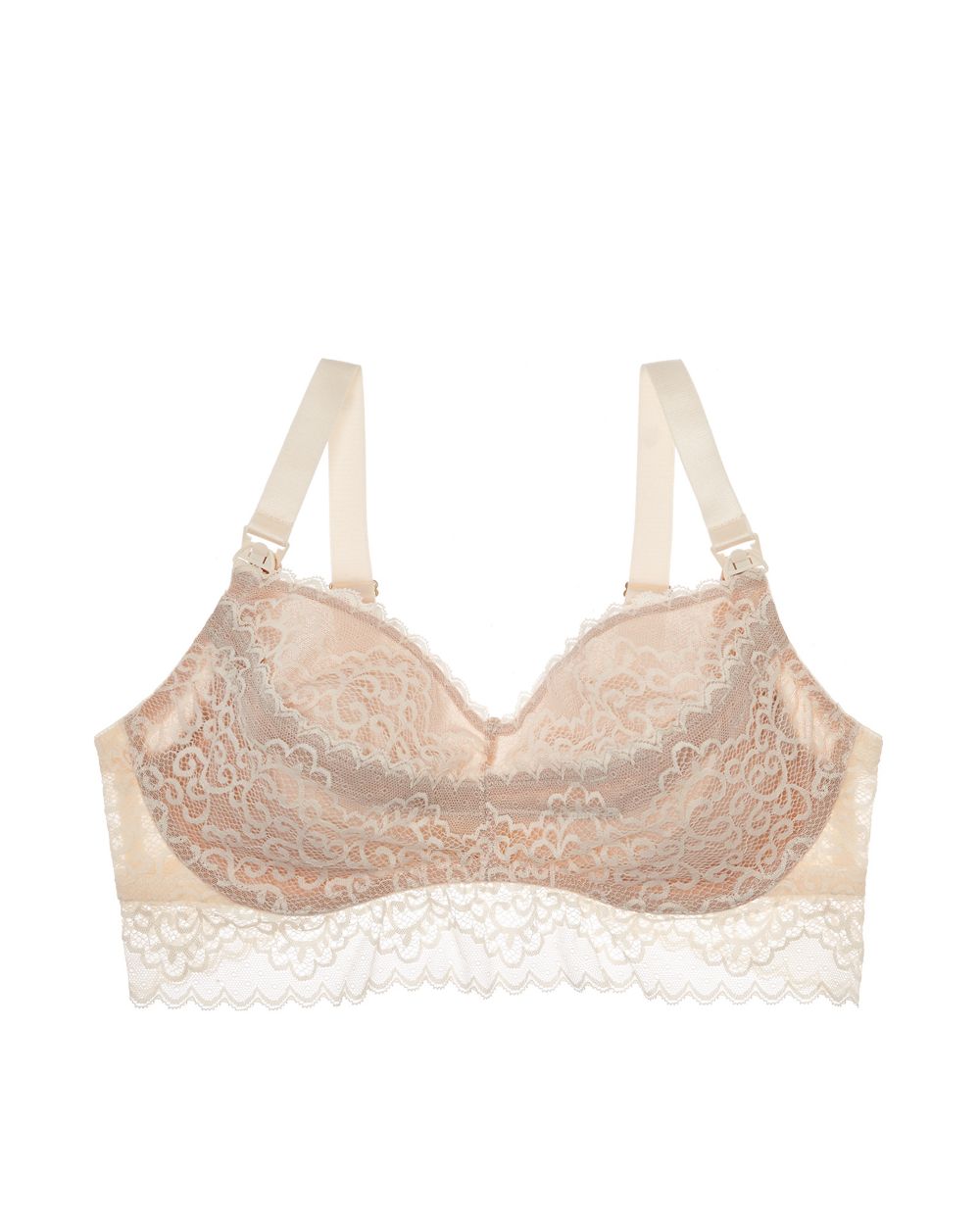 Dairy Fairy Ayla Nursing and Pumping Bra in white