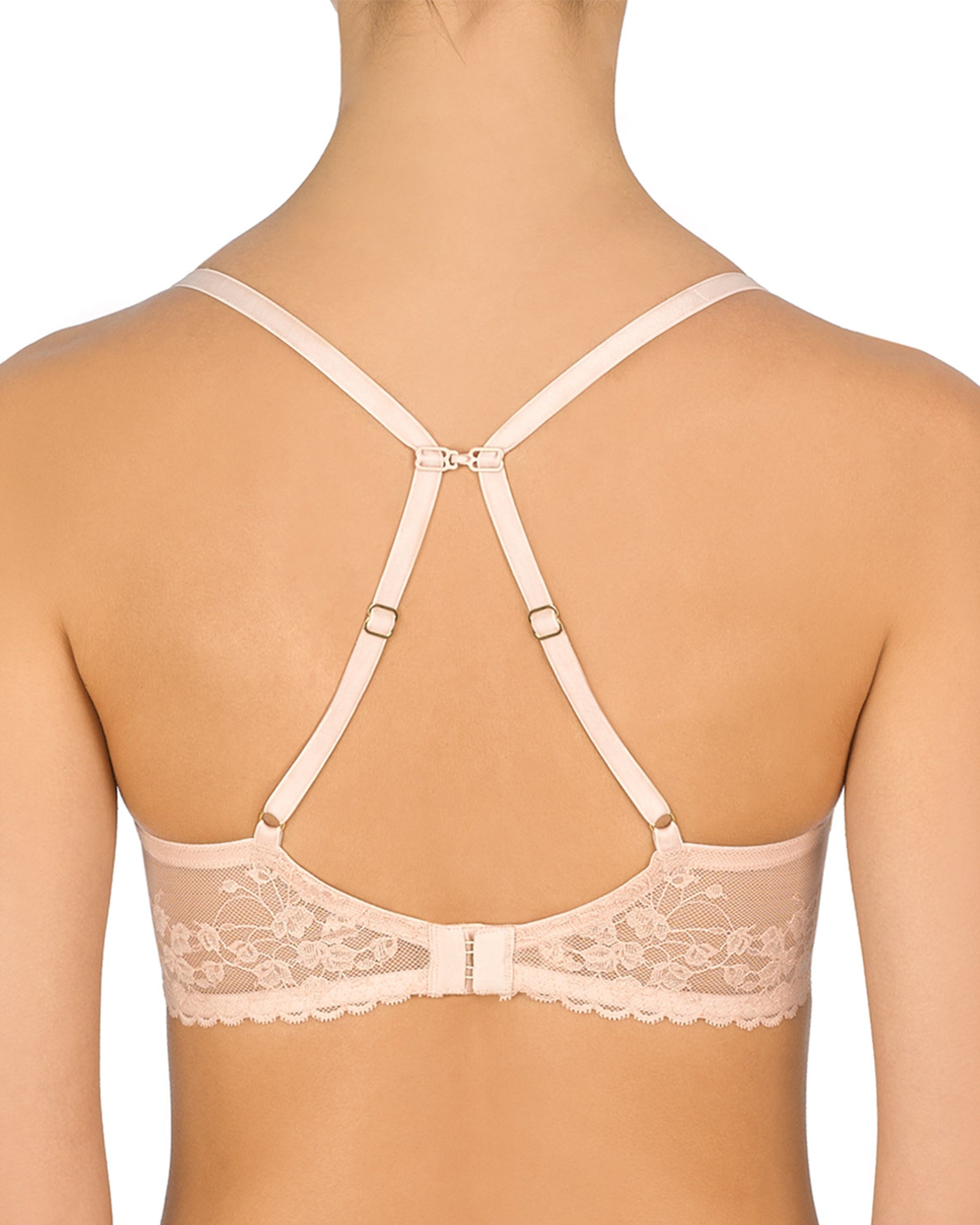 Natori Cherry Blossom Convertible Underwire Bra in beige