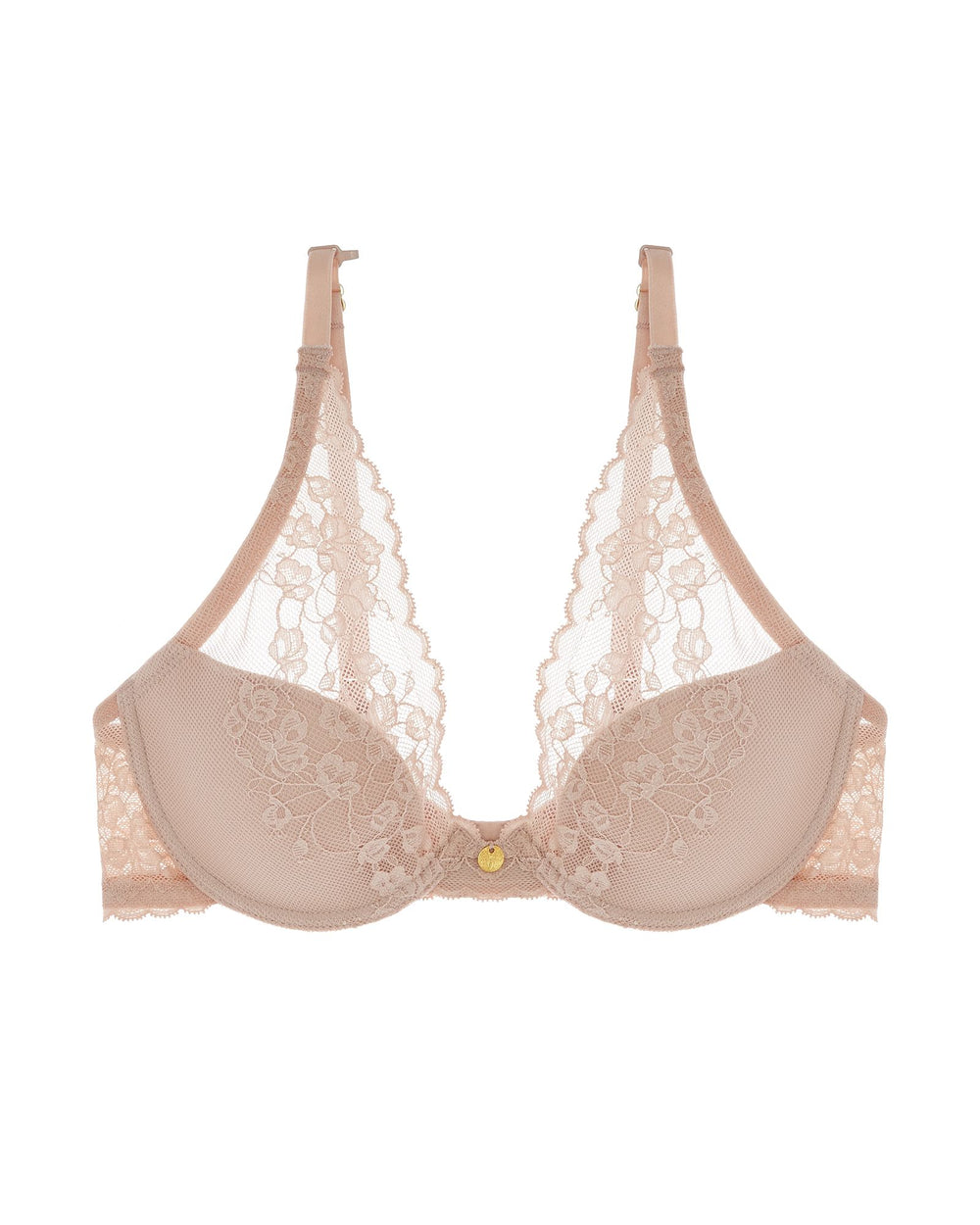 Natori Cherry Blossom Convertible Underwire Bra in beige