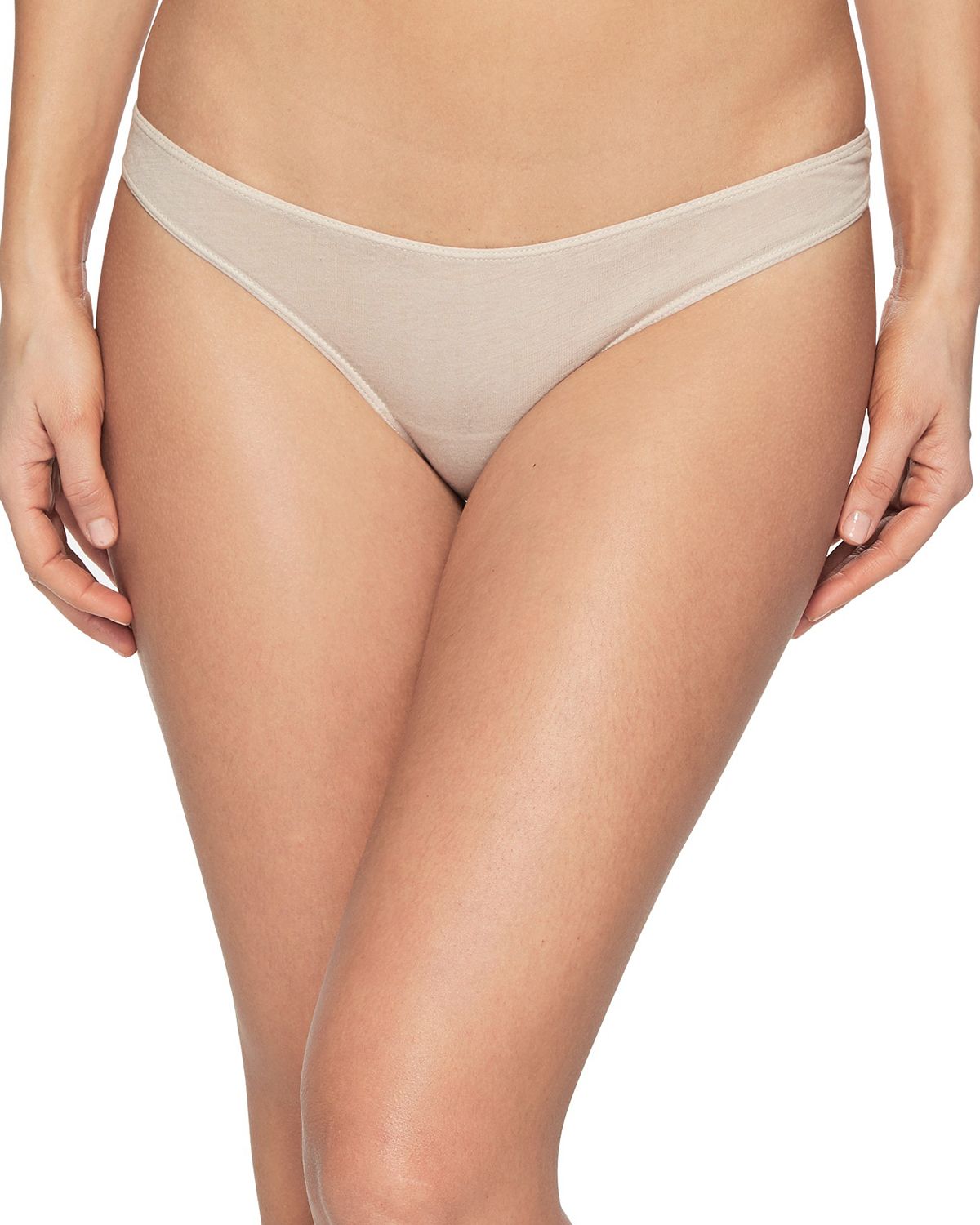 Skin Organic Pima Cotton Bikini in beige
