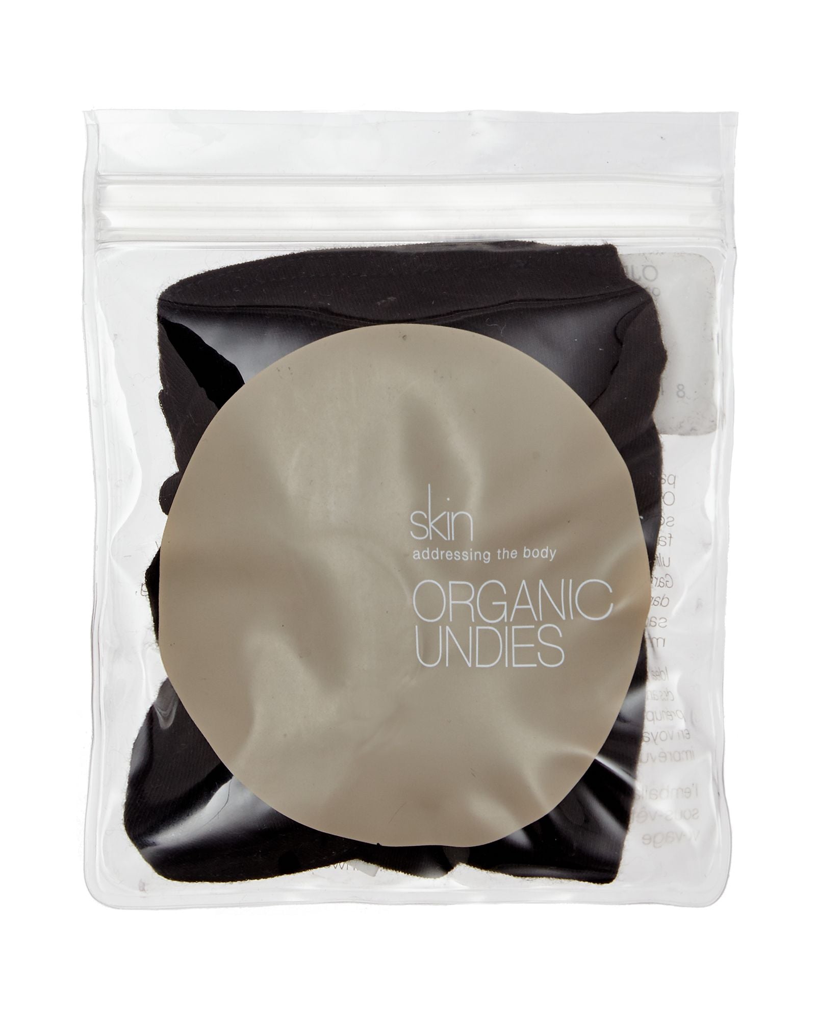 Skin Organic Pima Cotton Bikini in black