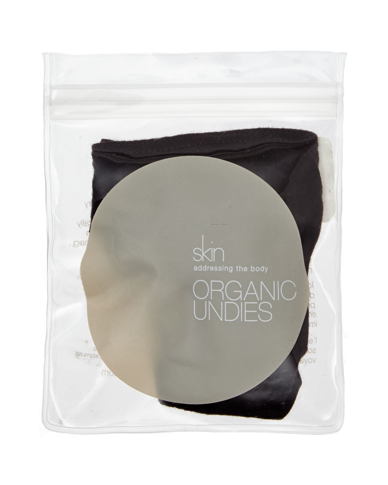 Skin Organic Pima Cotton Thong in black