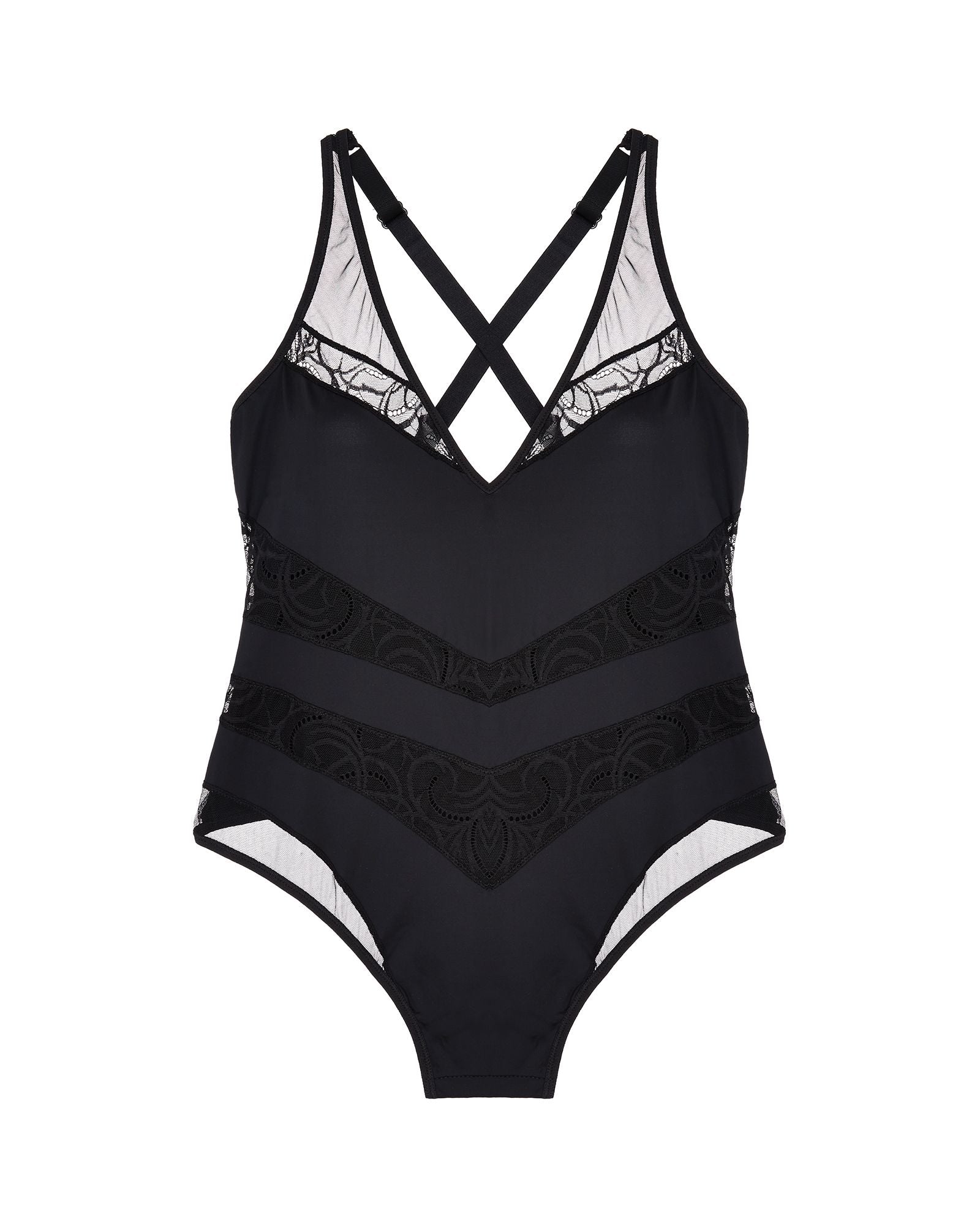 Cosabella Bisou Sleeveless Teddy in black