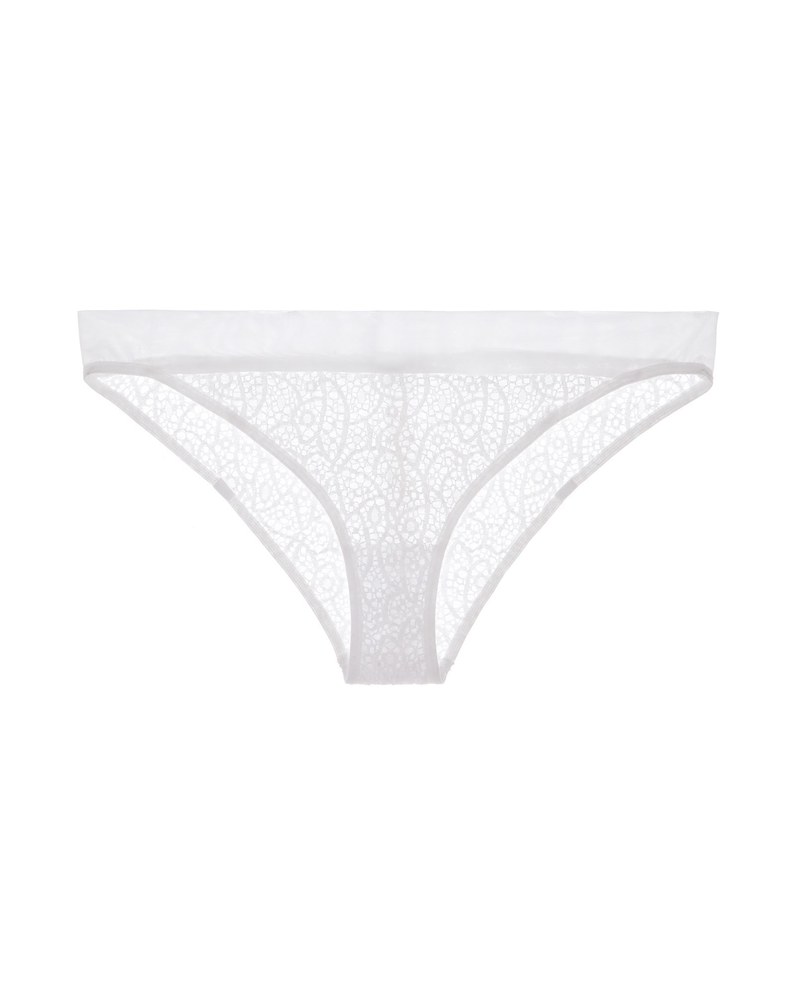 Opaak Graphic Lace Sagan Brief in white