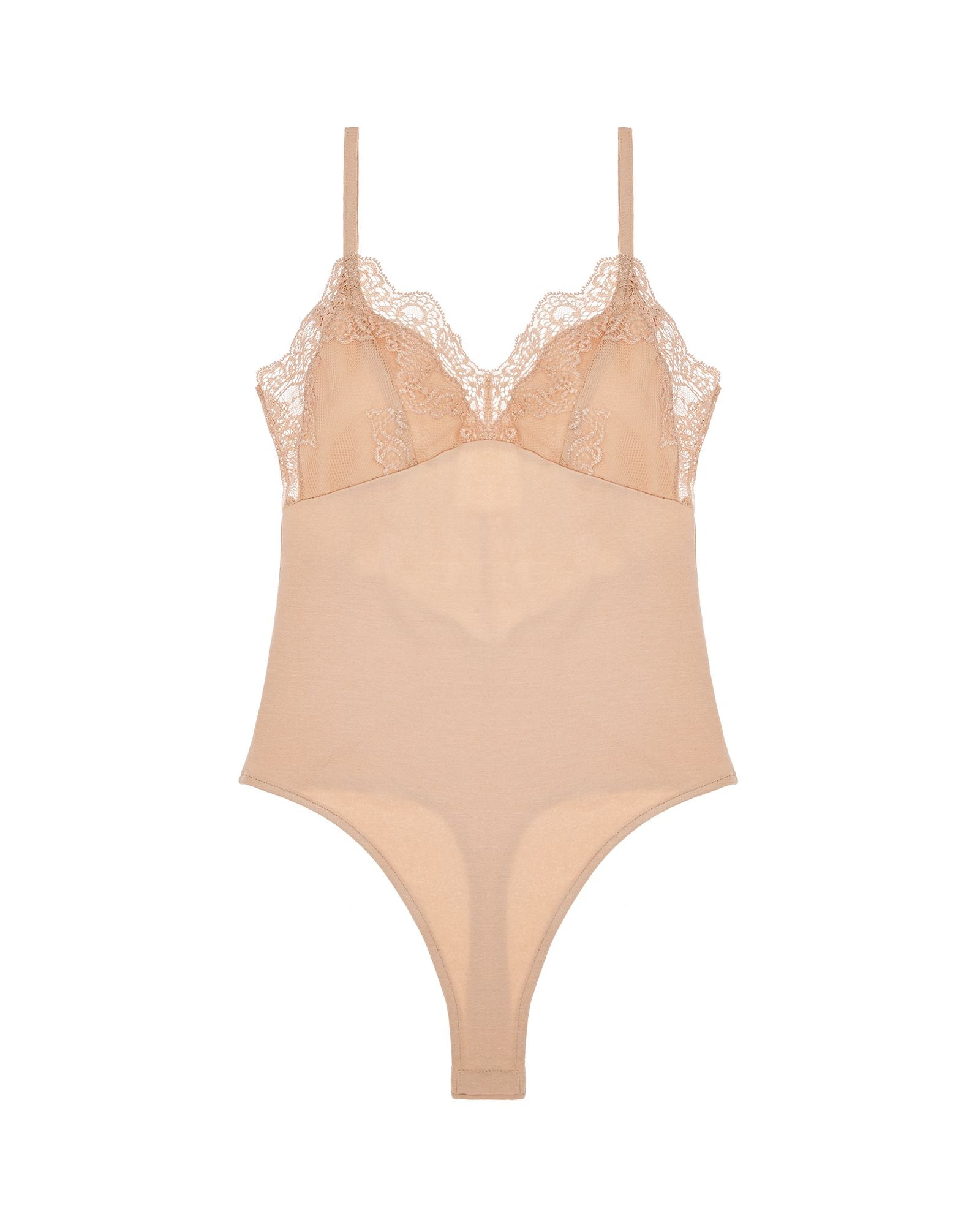 Only Hearts So Fine with Lace Lined Lace Cup Body in beige