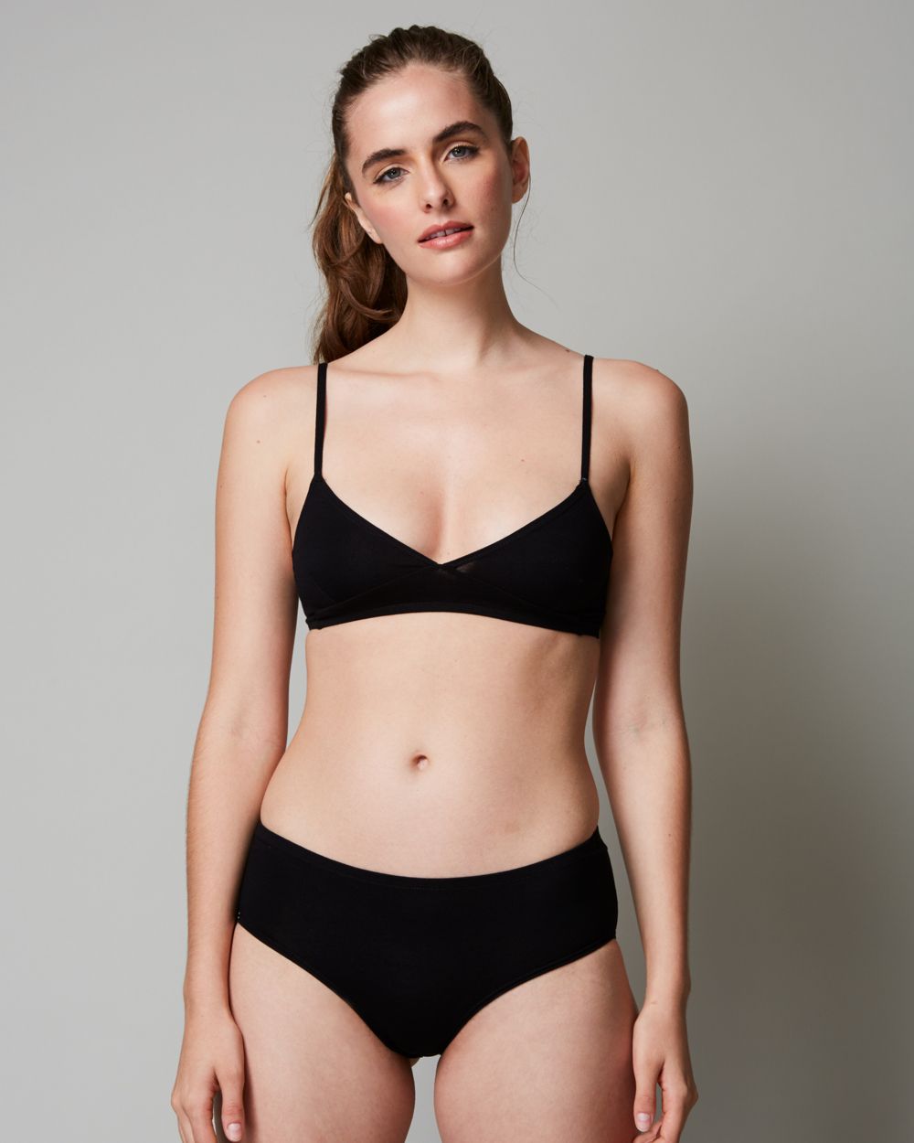 Only Hearts So Fine Layering & Lounge Bralette in black