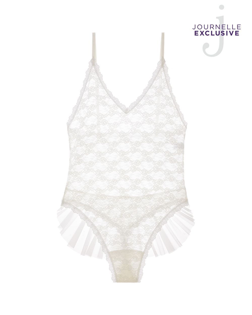 Hanky Panky Veil Bodysuit in white