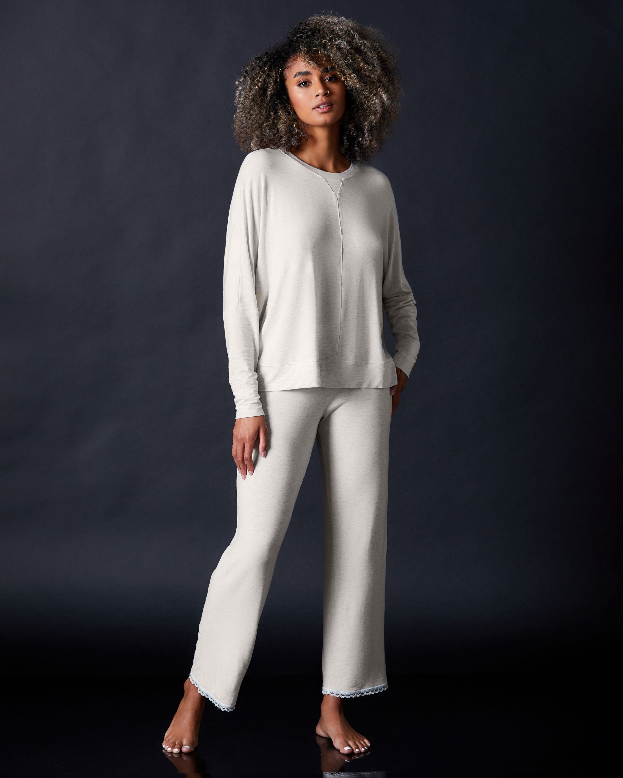 Journelle Emma Lounge Pant in white