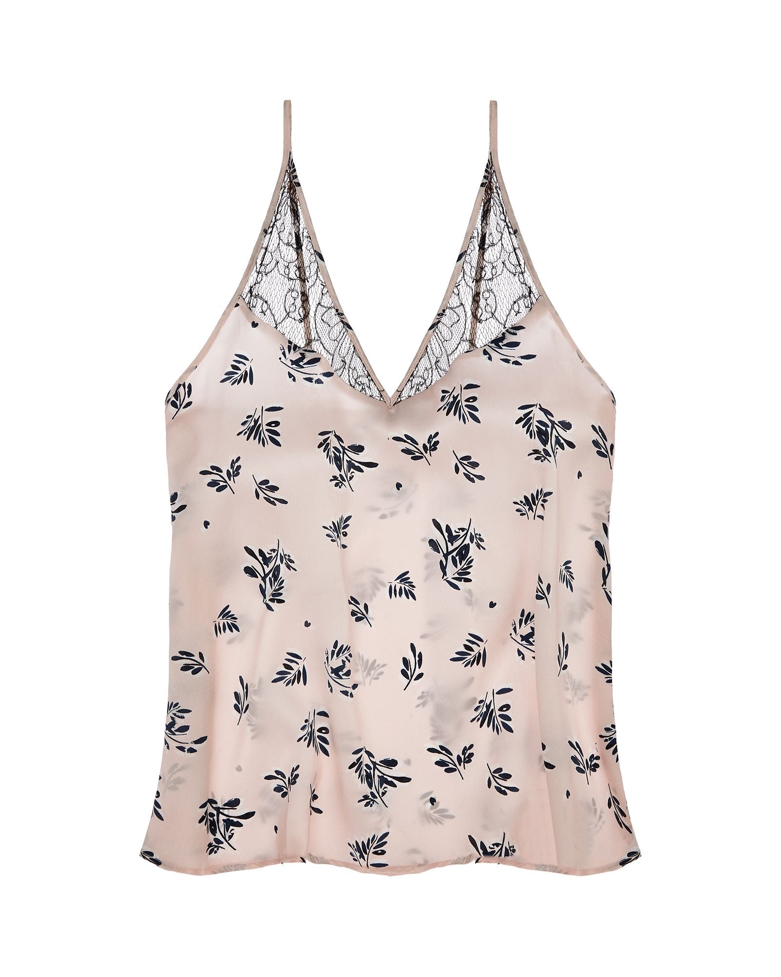 Violet & Wren Blush Fern Lace Apex Cami