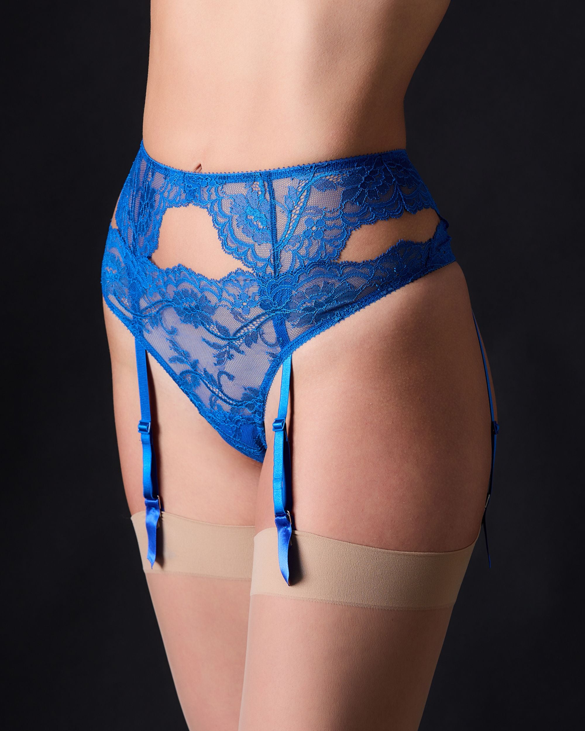Journelle Anais Suspender Belt in blue