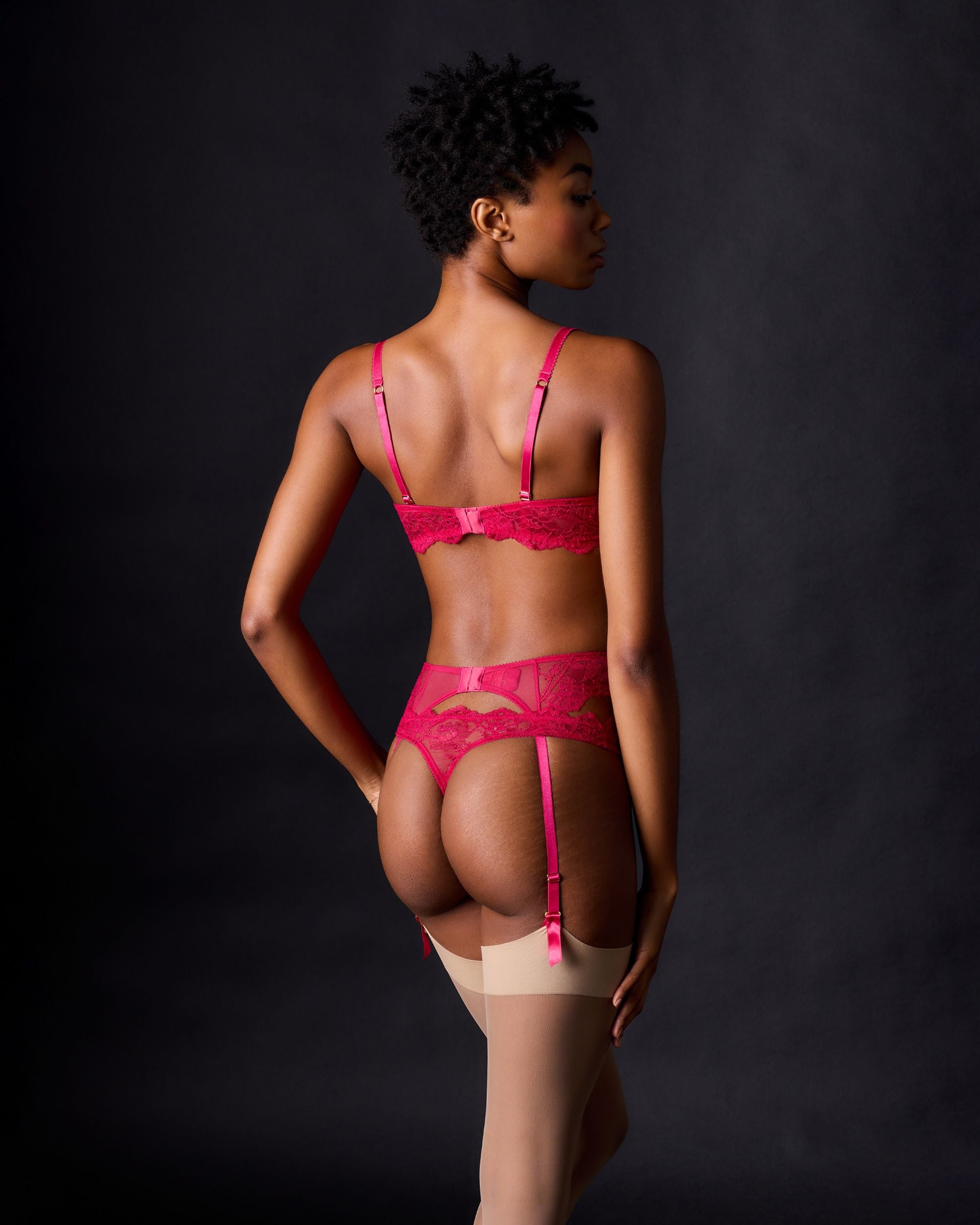Journelle Anais Suspender Belt in pink