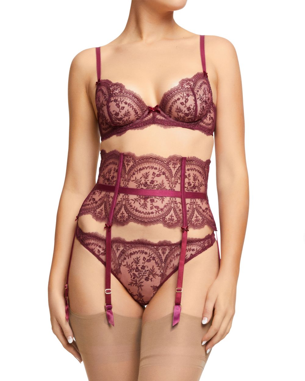 Dita Von Teese Severine Suspender in red