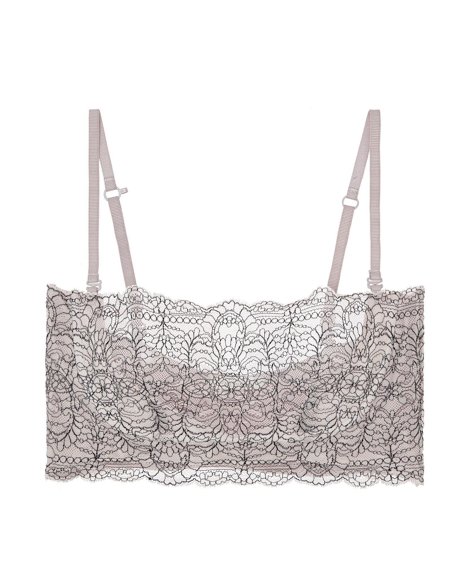 Skin Organic Pima Cotton with Lace Waverly Bandeau in purple
