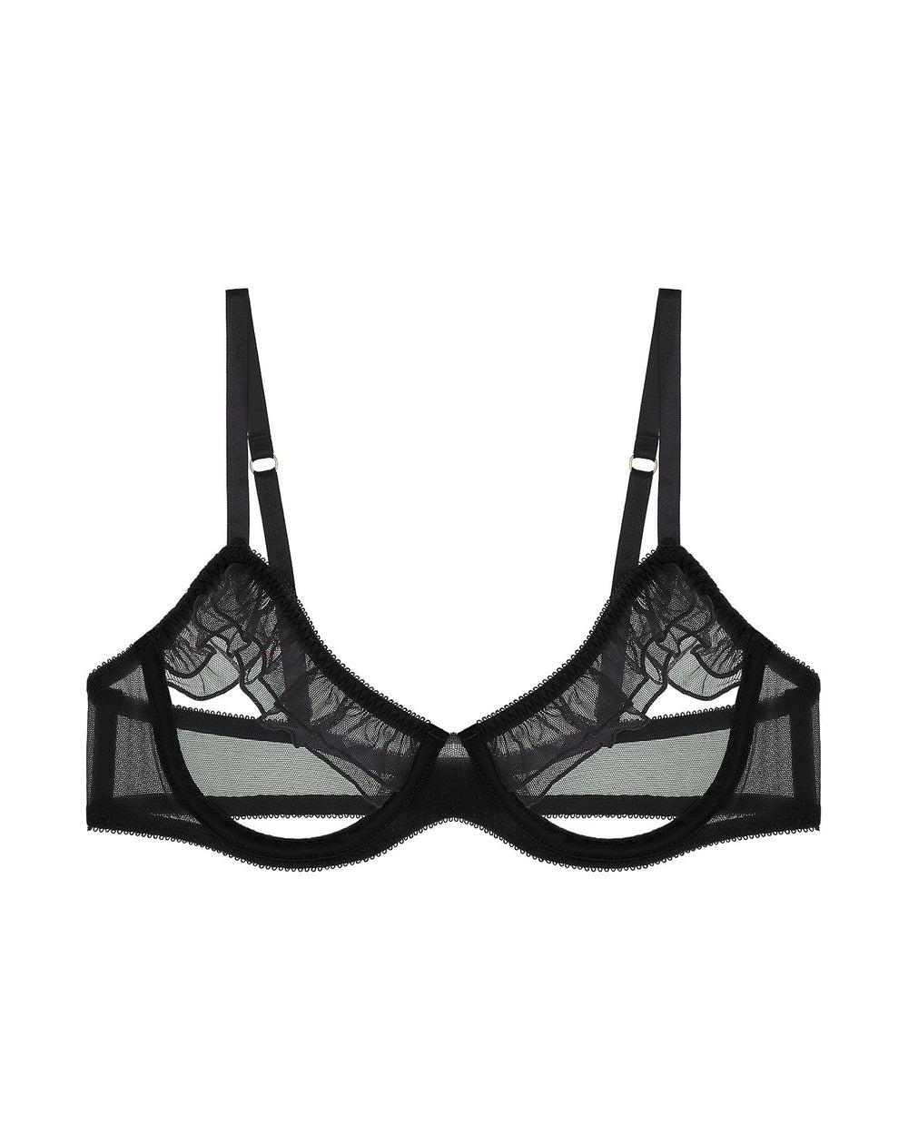Journelle Odette Open Cup Bra in black